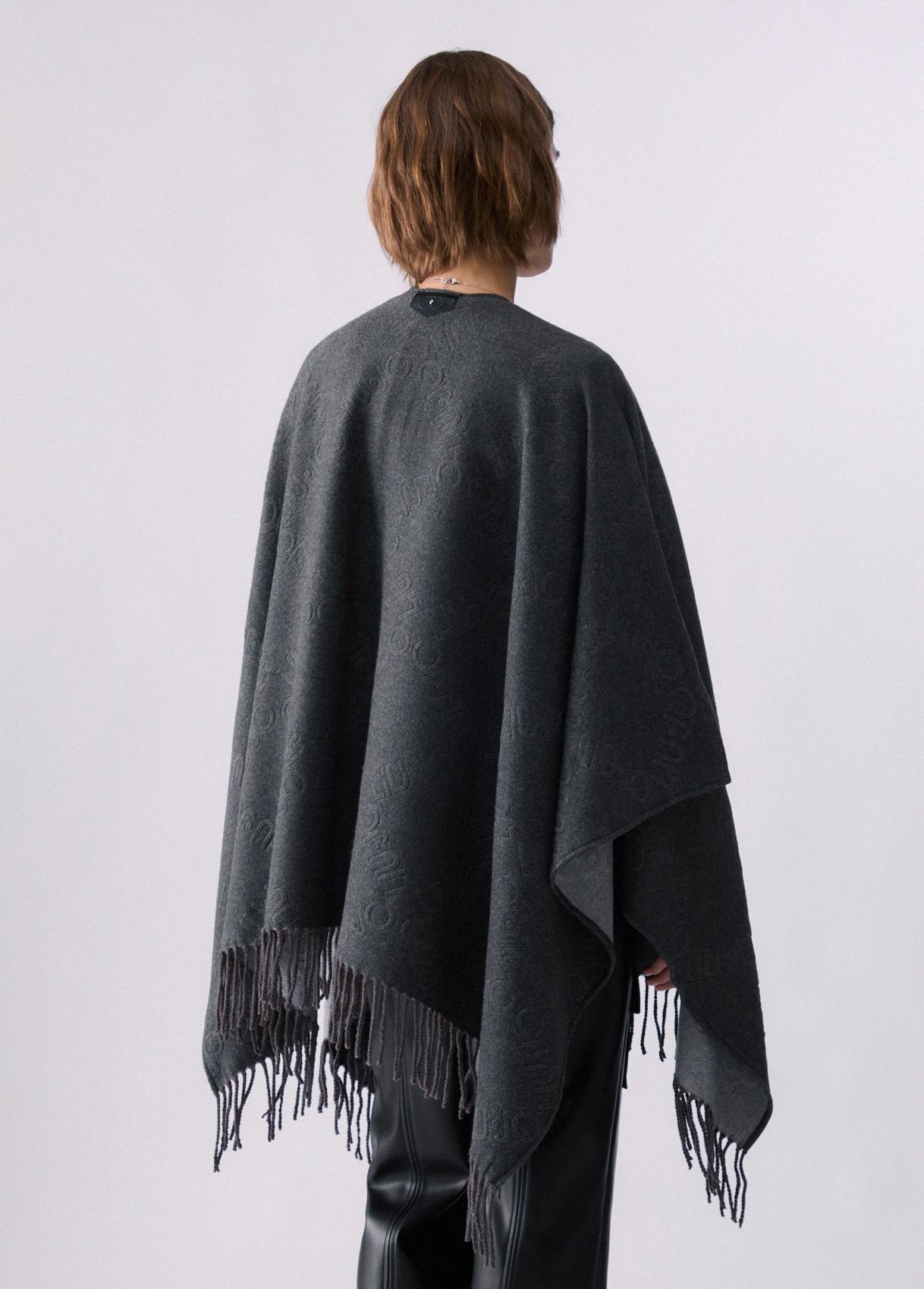 LIU JO PONCHO EMBOSSED 09012 ANTRACITE - immagine 4