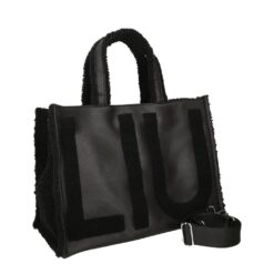 LIU JO TOTE FAKE MONTONE NERO 22222