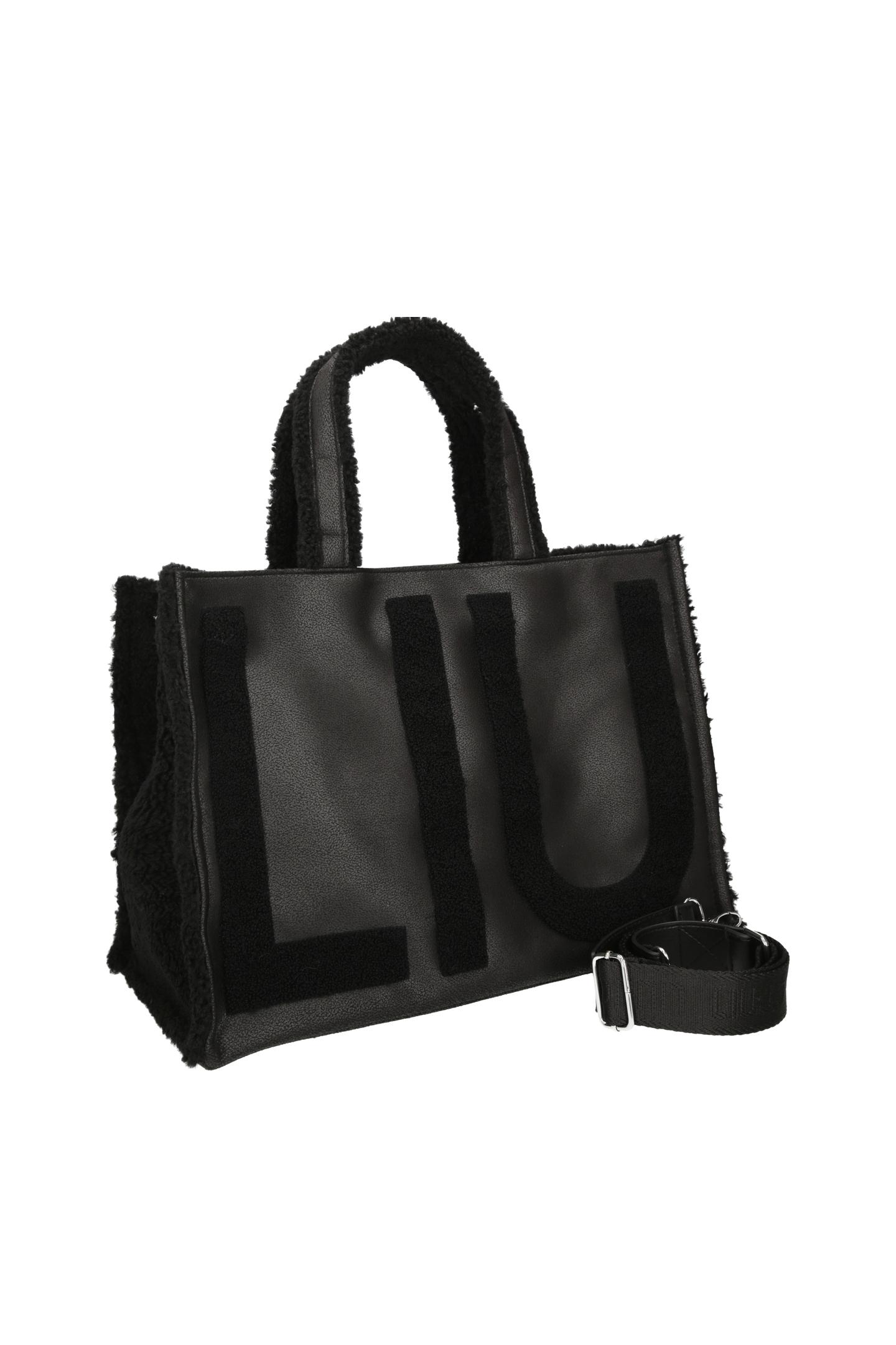 LIU JO TOTE FAKE MONTONE NERO 22222