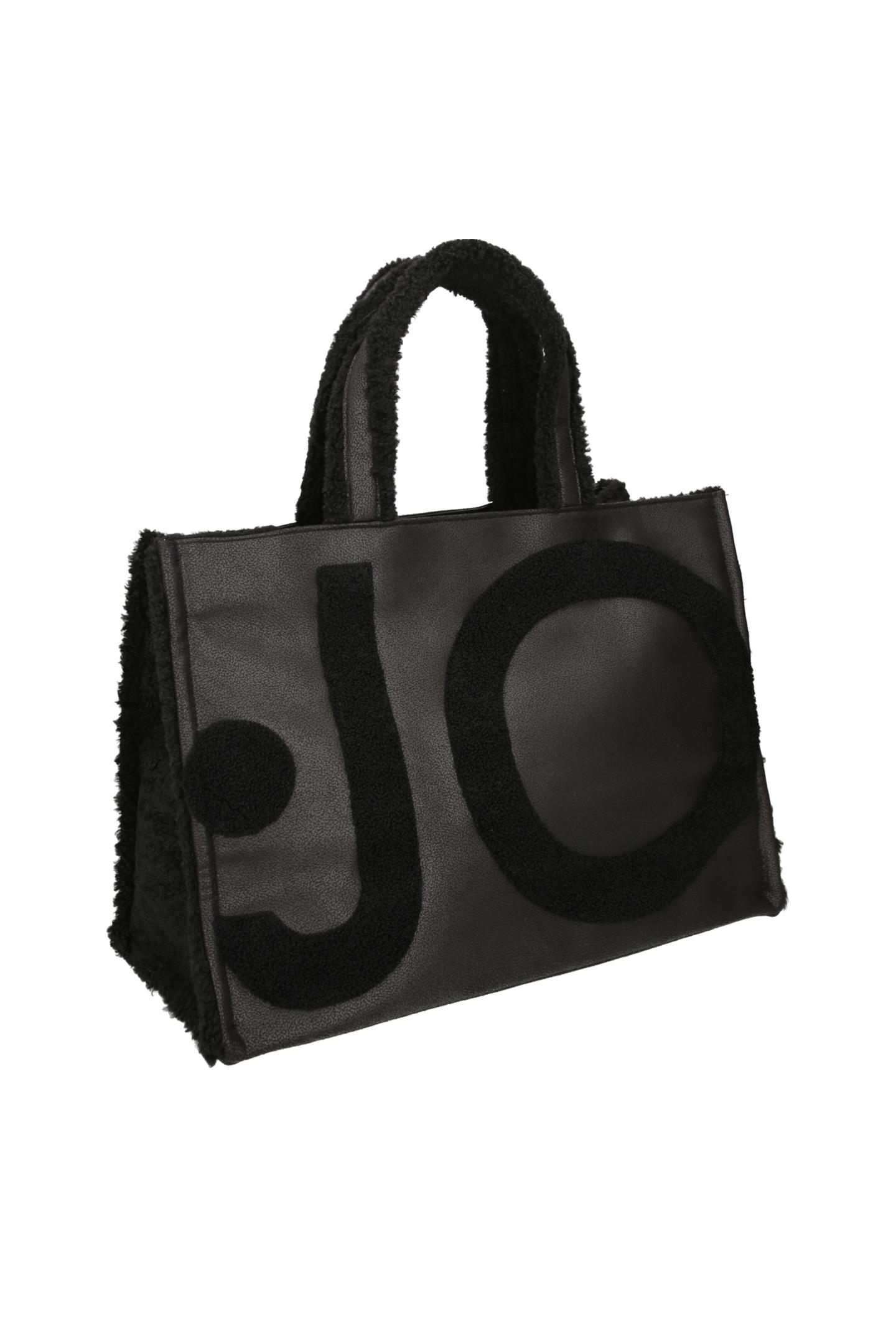 LIU JO TOTE FAKE MONTONE NERO 22222 - immagine 3