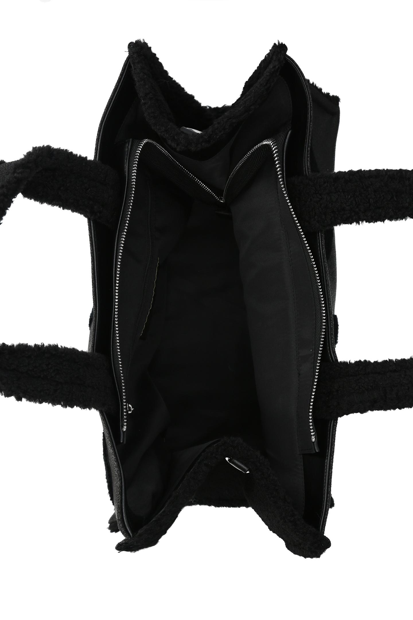 LIU JO TOTE FAKE MONTONE NERO 22222 - immagine 4