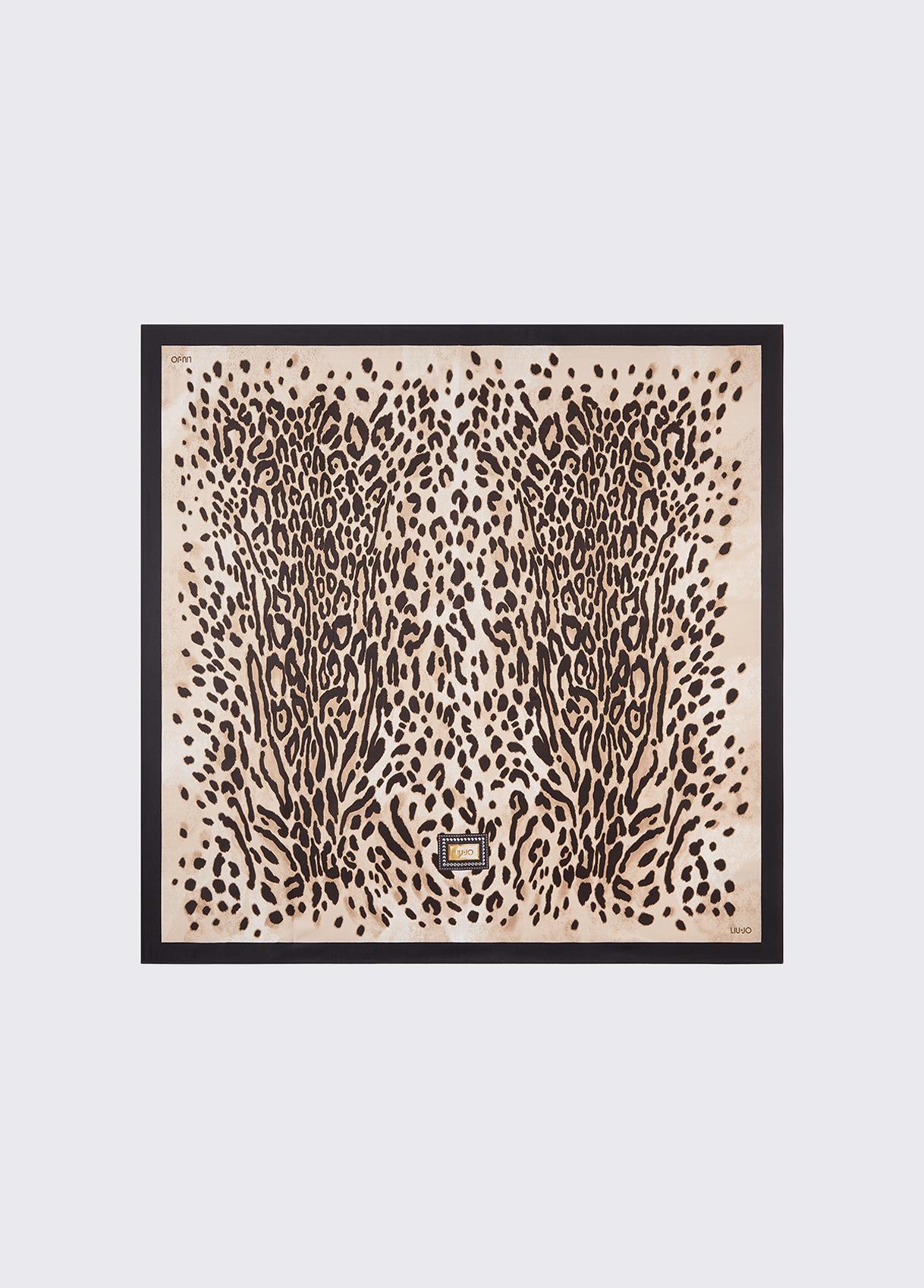 LIU JO FOULARD MIX PRINT 90X90 09B65 Leopard - immagine 3