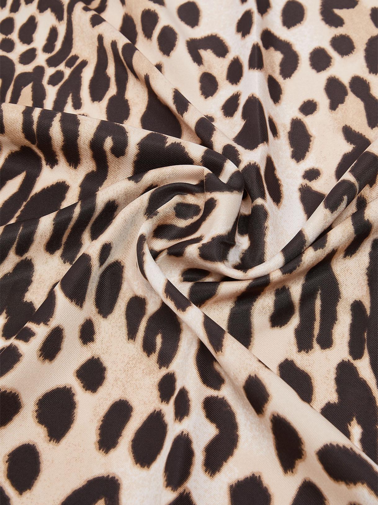 LIU JO FOULARD MIX PRINT 90X90 09B65 Leopard - immagine 5