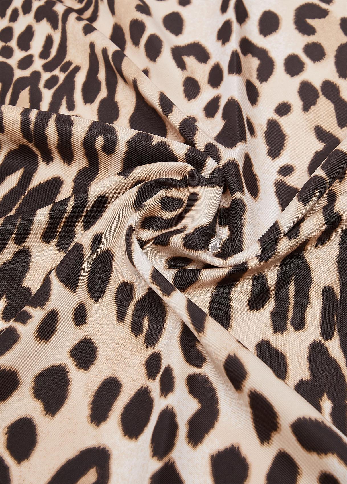 LIU JO FOULARD MIX PRINT 90X90 09B65 Leopard - immagine 6