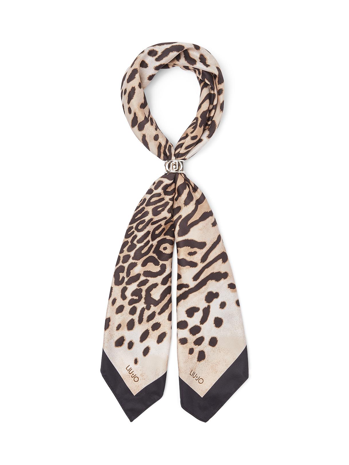 LIU JO FOULARD MIX PRINT 90X90 09B65 Leopard - immagine 7