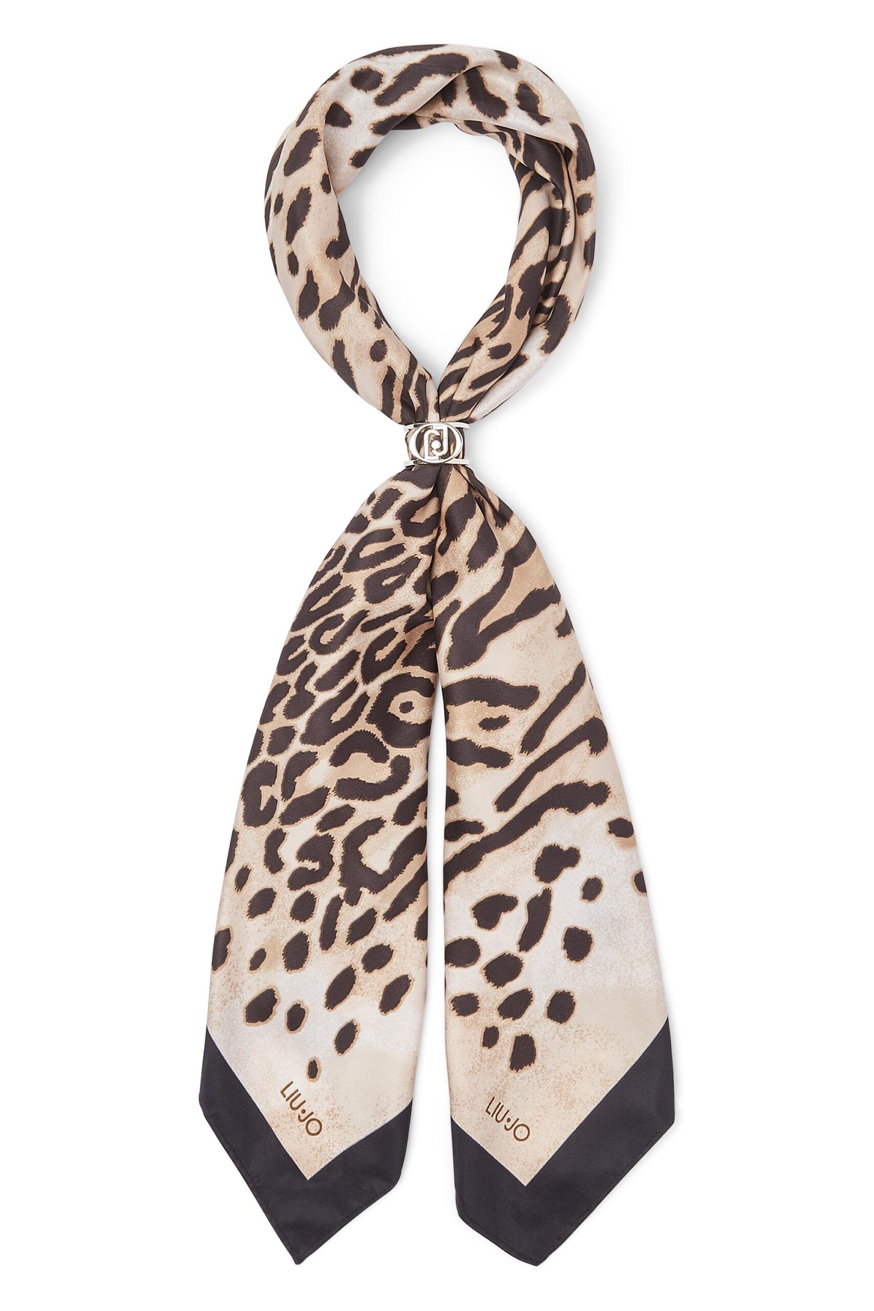 LIU JO FOULARD MIX PRINT 90X90 09B65 Leopard - immagine 8