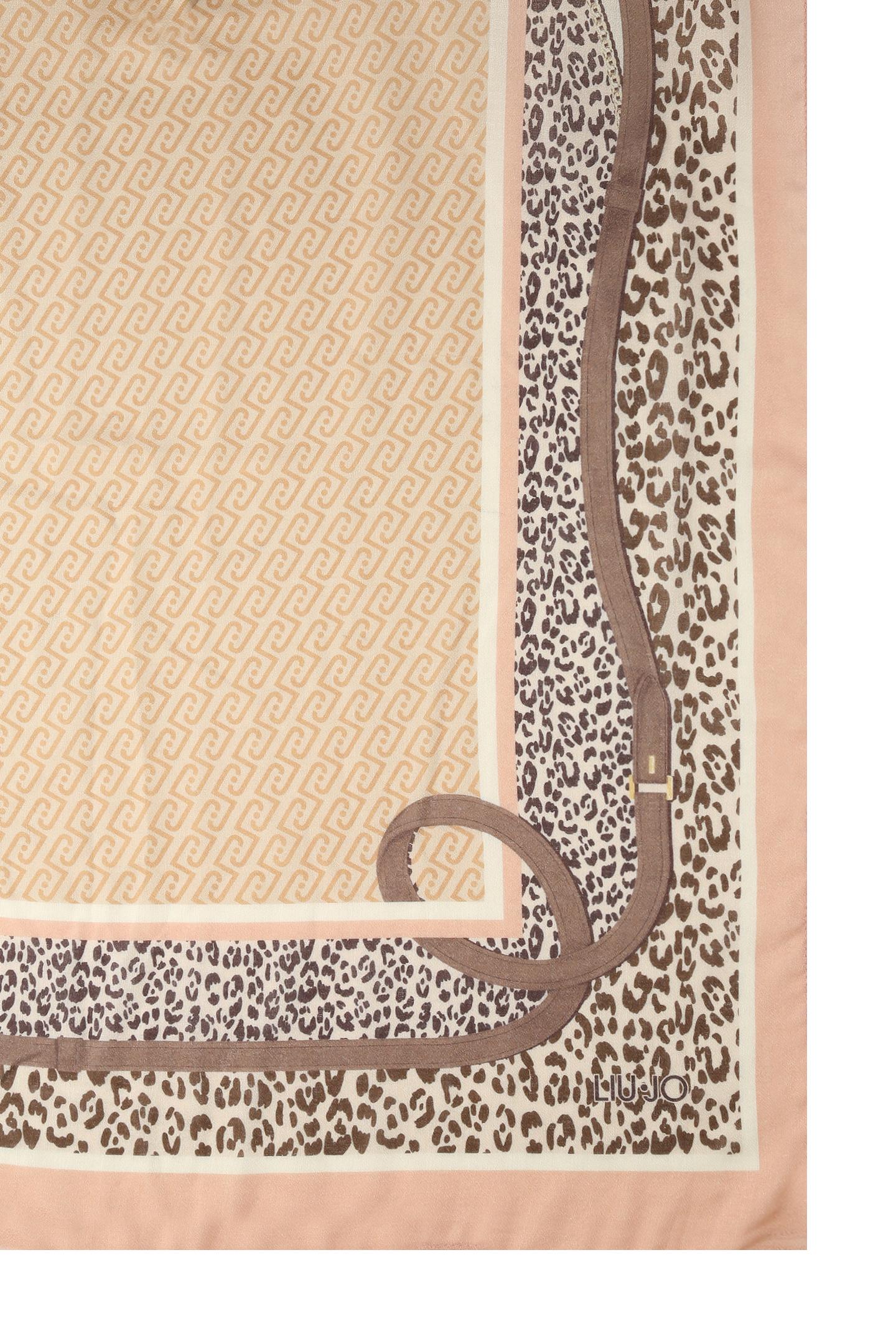LIU JO STOLA ANIMALIER CINTURINI 70X180 CAMEO ROSE 41310