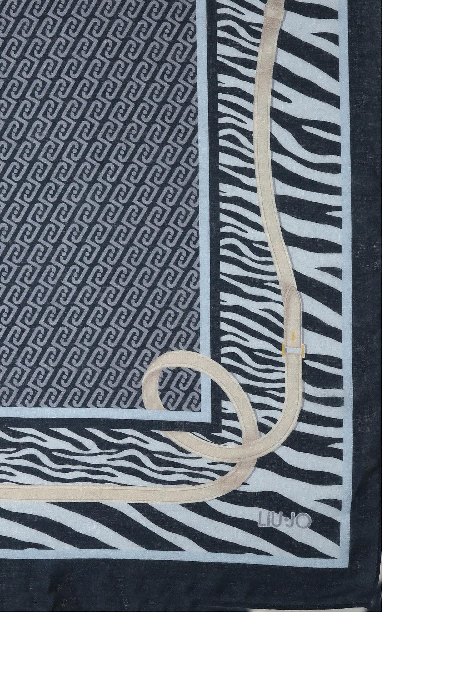 LIU JO STOLA ANIMALIER CINTURINI 70X180 MIDNIGHT 90013