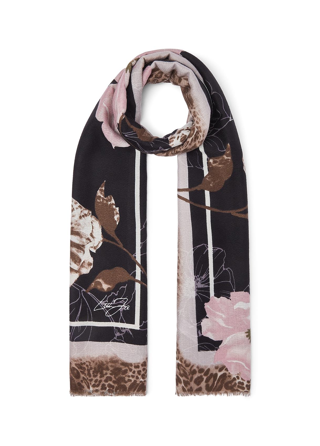 LIU JO STOLA FLOWER MACULA 70X180 00070 CAMMELLO - immagine 6