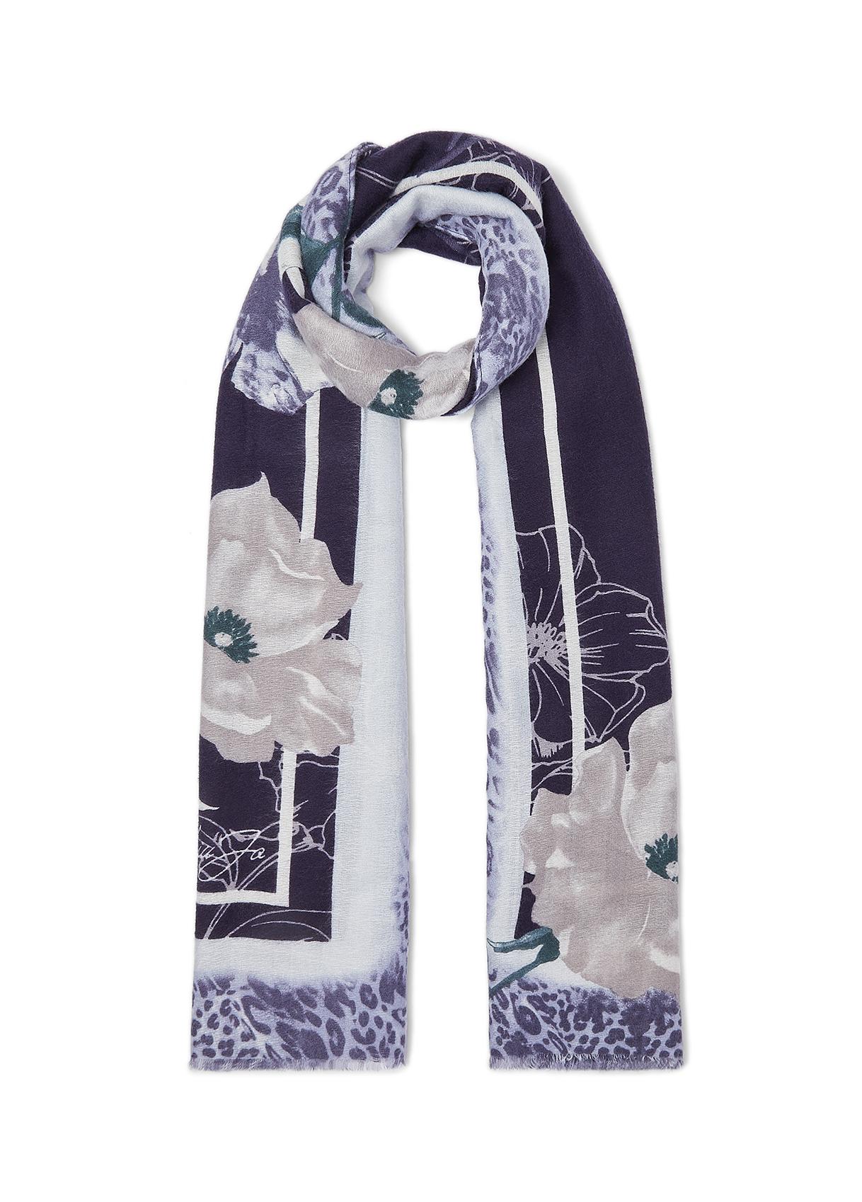 LIU JO STOLA FLOWER MACULA 70X180 MIDNIGHT 90013 - immagine 6