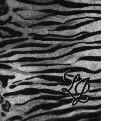 LIU JO STOLA FUR MIX ANIMALIER 70X200 NERO 22222