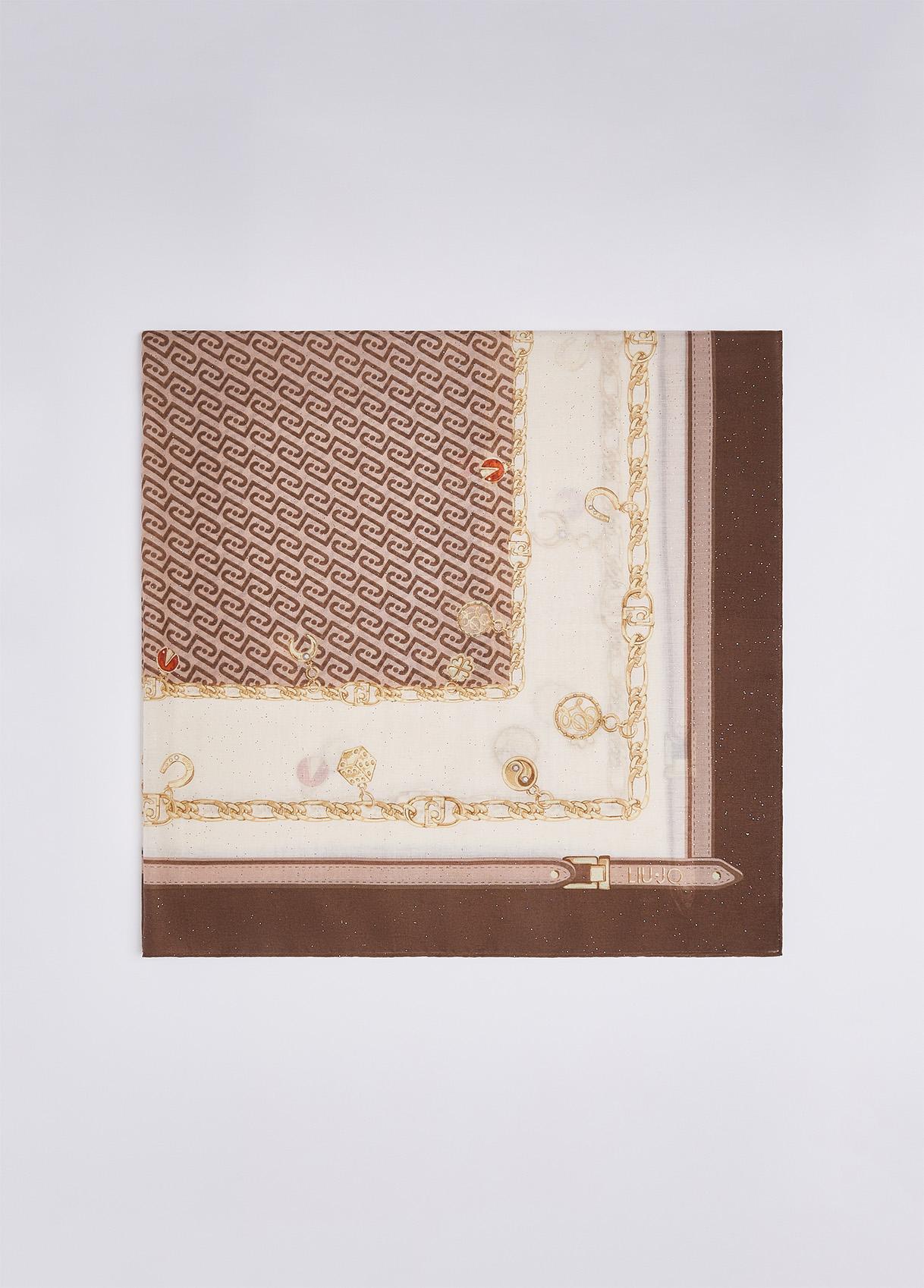 LIU JO FOULARD CHARMY 120X120 T.MORO 00533 - immagine 3
