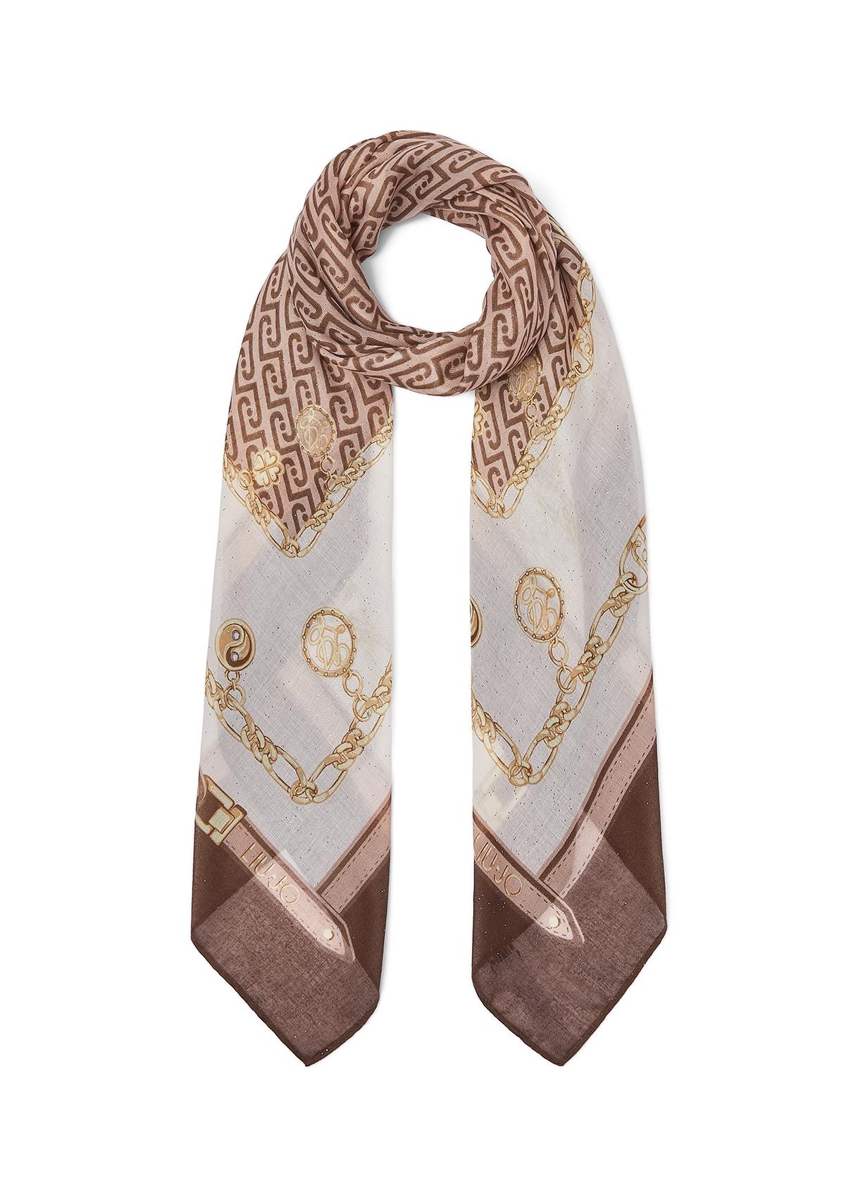 LIU JO FOULARD CHARMY 120X120 T.MORO 00533 - immagine 6