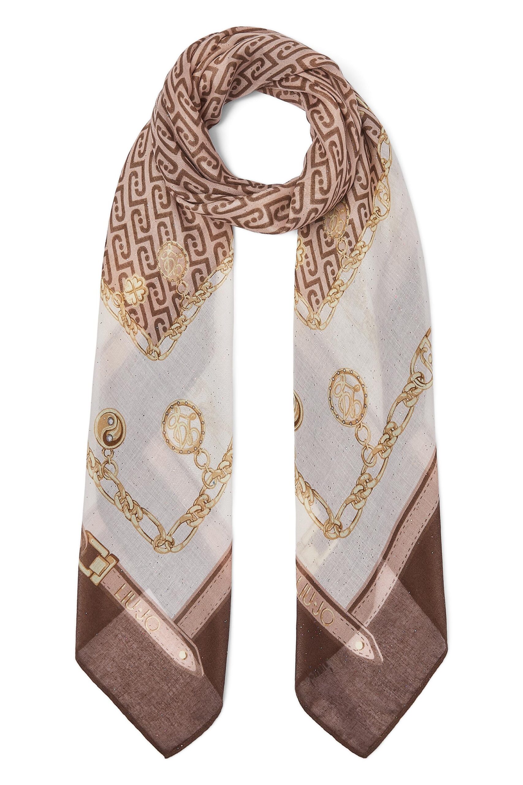 LIU JO FOULARD CHARMY 120X120 T.MORO 00533 - immagine 8