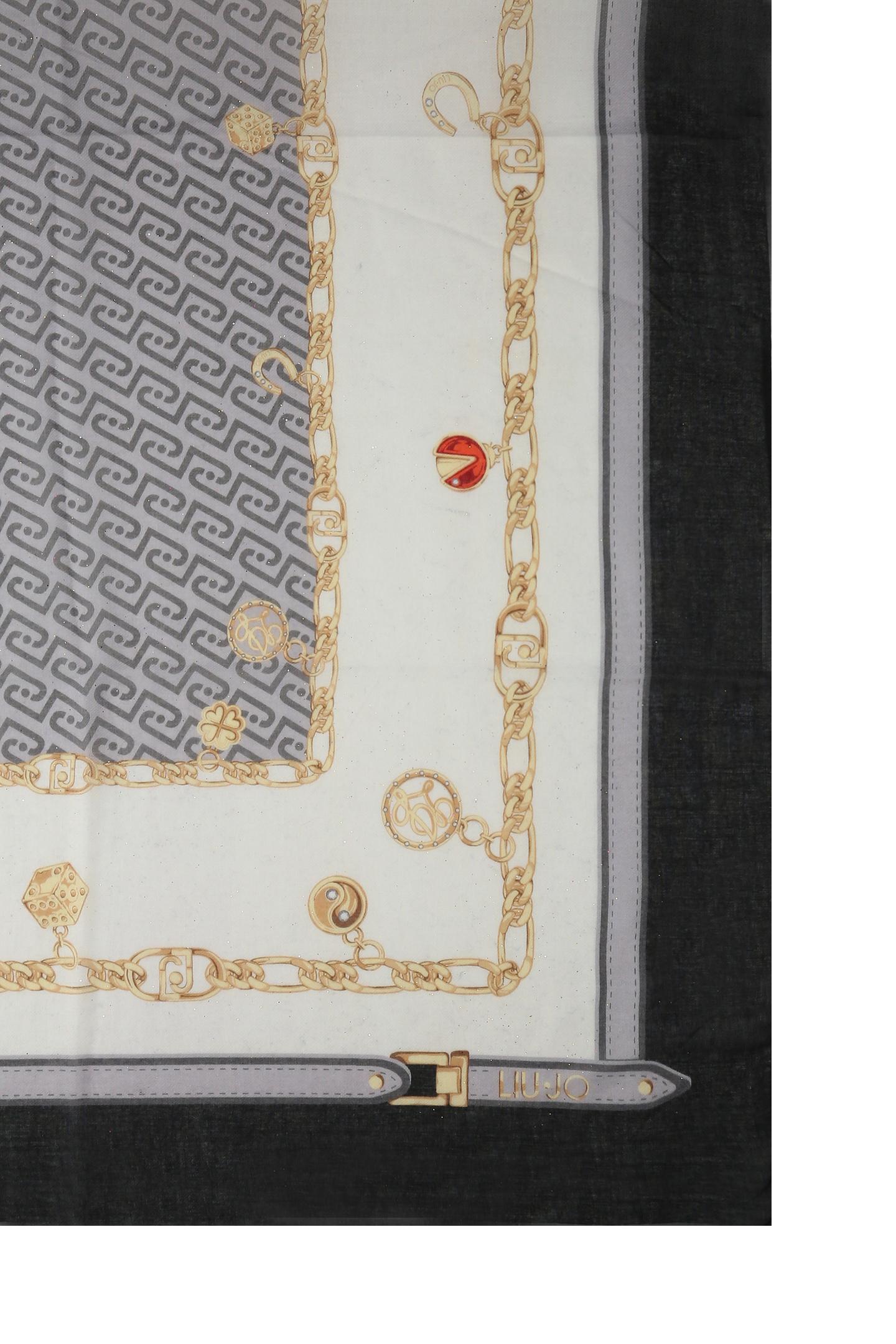 LIU JO FOULARD CHARMY 120X120 NERO 22222
