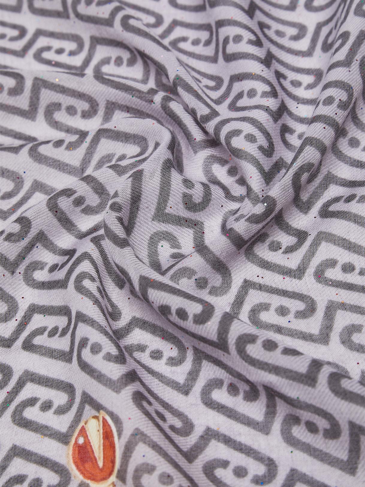 LIU JO FOULARD CHARMY 120X120 NERO 22222 - immagine 6