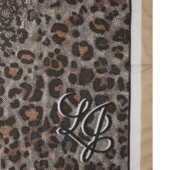 LIU JO FOULARD LEOPARD LACE 00070 CAMMELLO