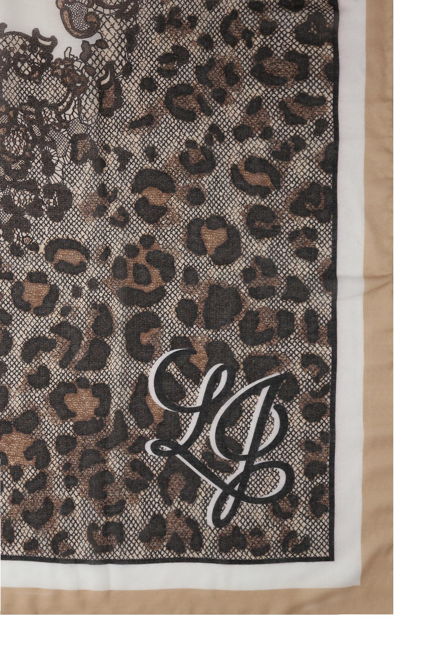 LIU JO FOULARD LEOPARD LACE 00070 CAMMELLO