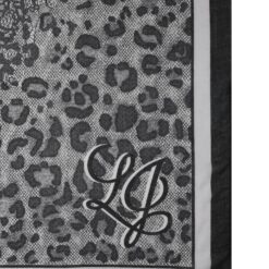 LIU JO FOULARD LEOPARD LACE NERO 22222