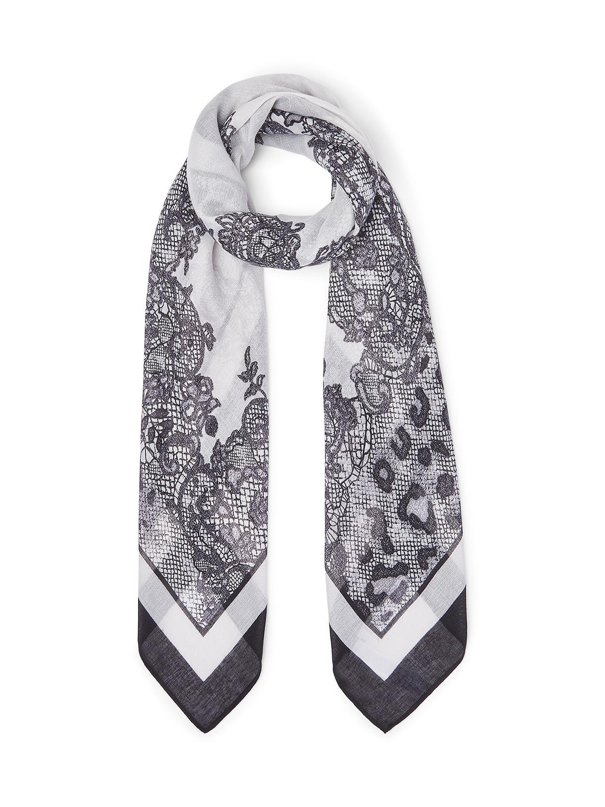 LIU JO FOULARD LEOPARD LACE NERO 22222 - immagine 7