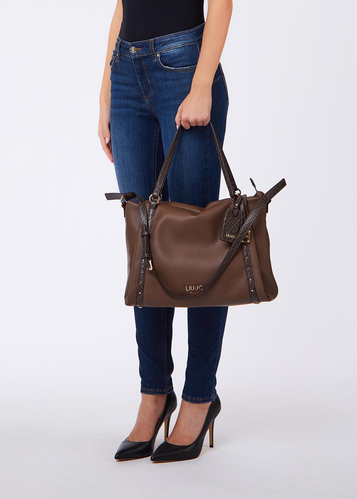 LIU JO SHOPPING BAG X0781 Dark mocha - immagine 5