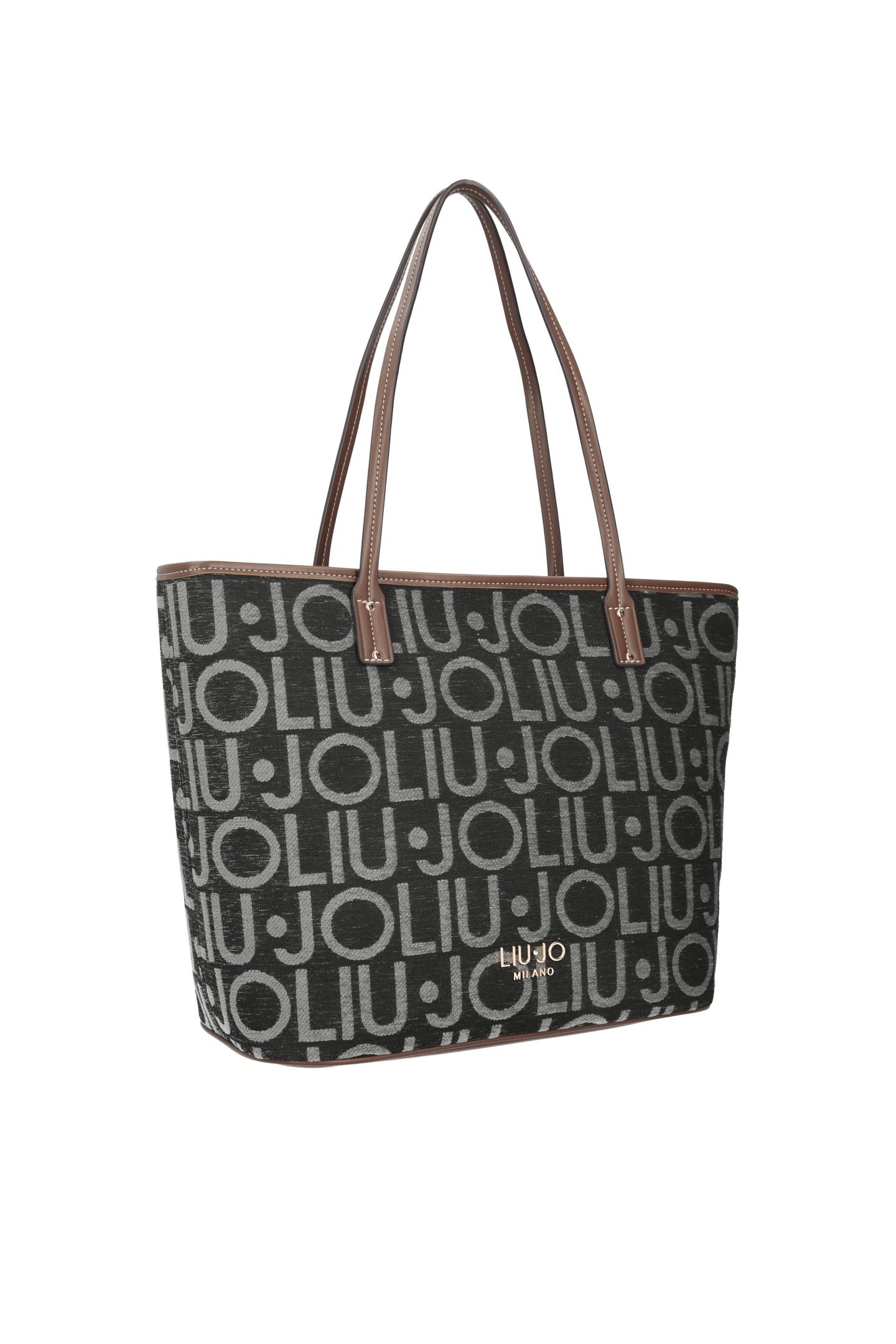 LIU JO SHOPPING BAG NERO 22222