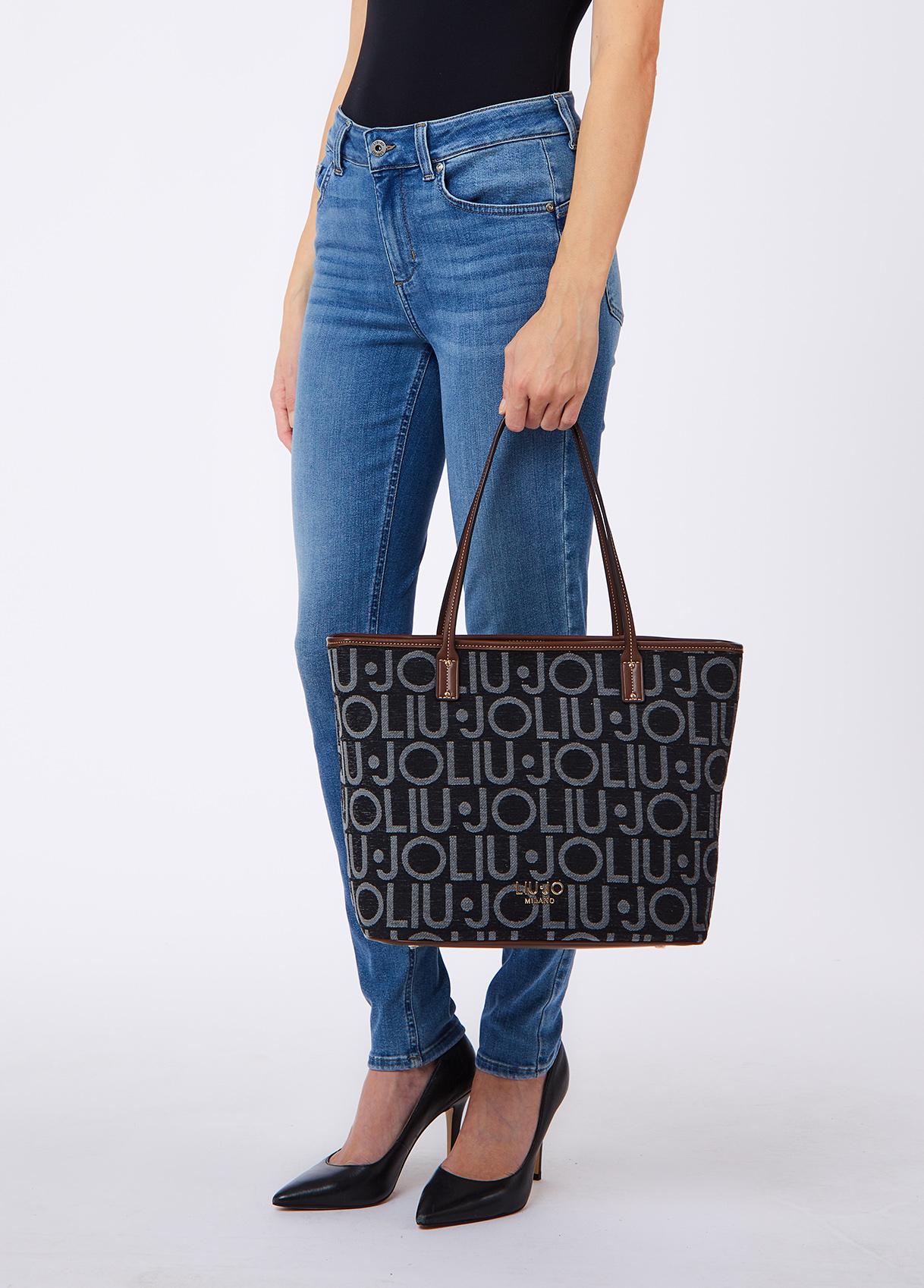 LIU JO SHOPPING BAG NERO 22222 - immagine 5