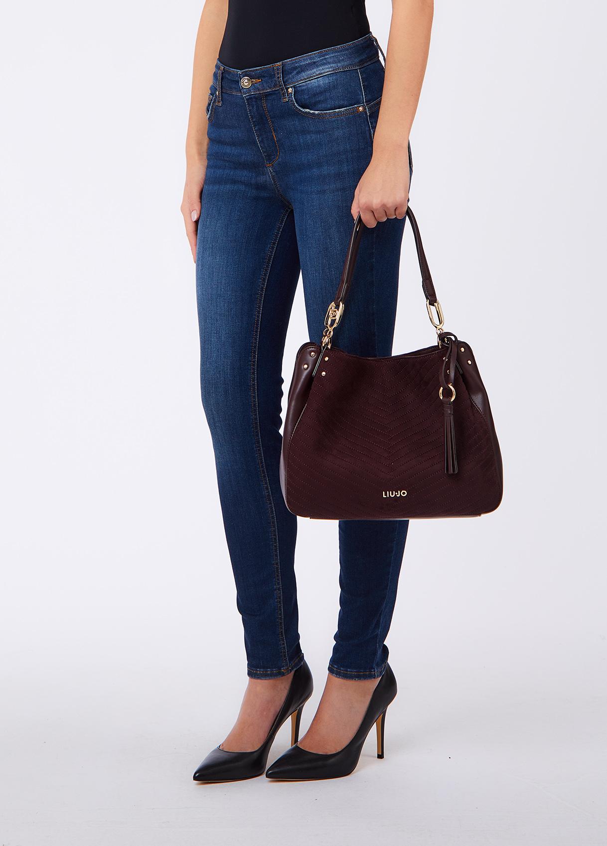 LIU JO SATCHEL 91718 Red aubergine - immagine 5
