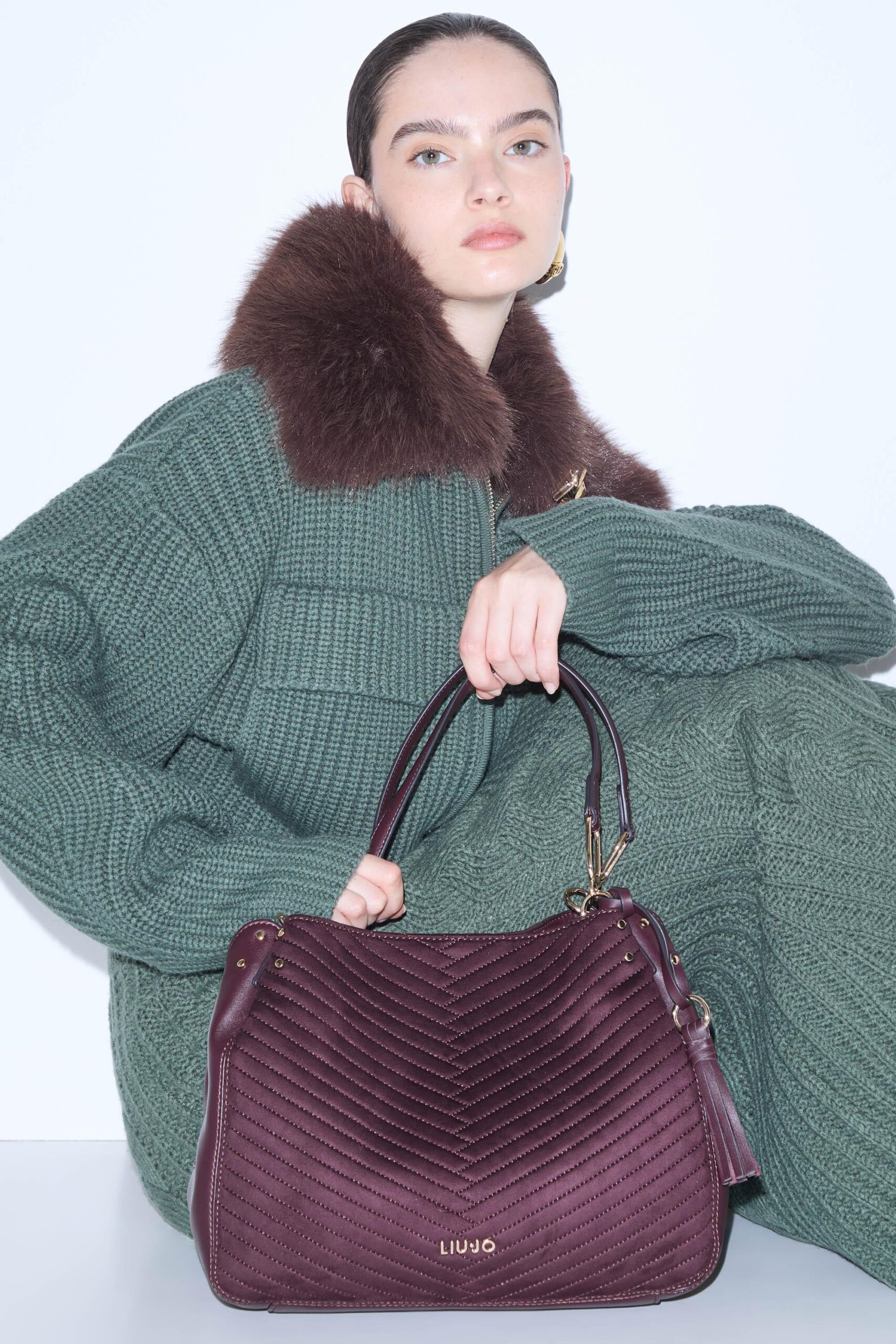 LIU JO SATCHEL 91718 Red aubergine - immagine 6