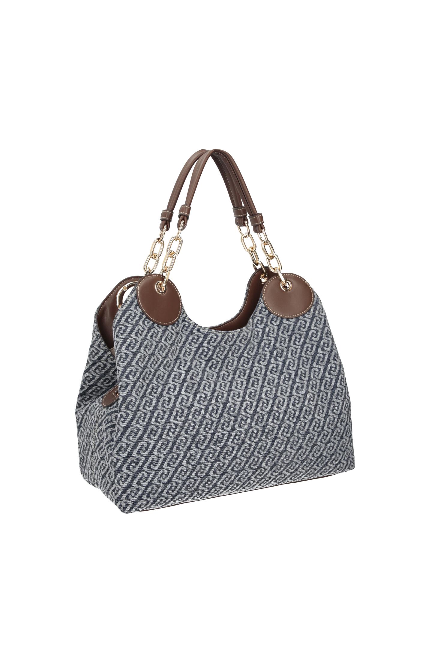 LIU JO BOSTON BAG BLU DENIM 00770 - immagine 3