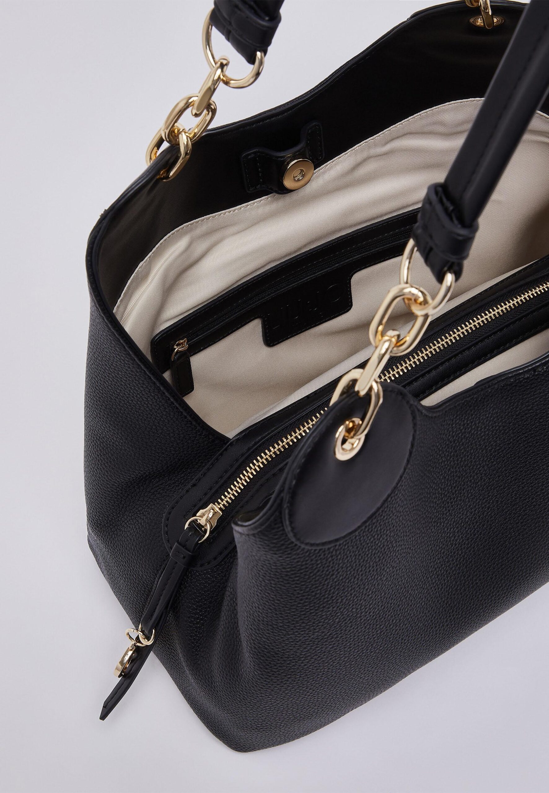 LIU JO BOSTON BAG B1848 NERO GOLD