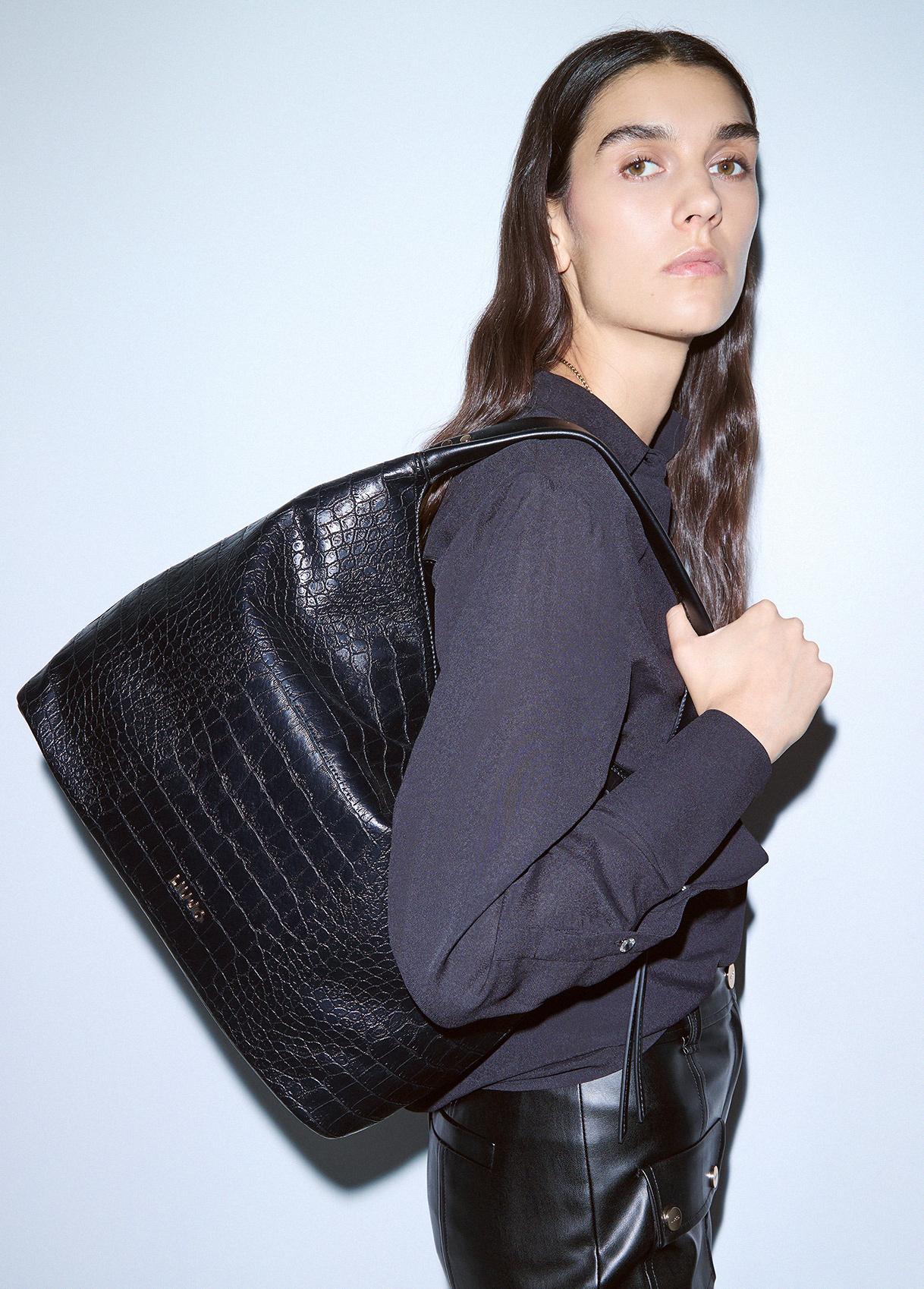 LIU JO SHOPPING BAG NERO 22222 - immagine 4
