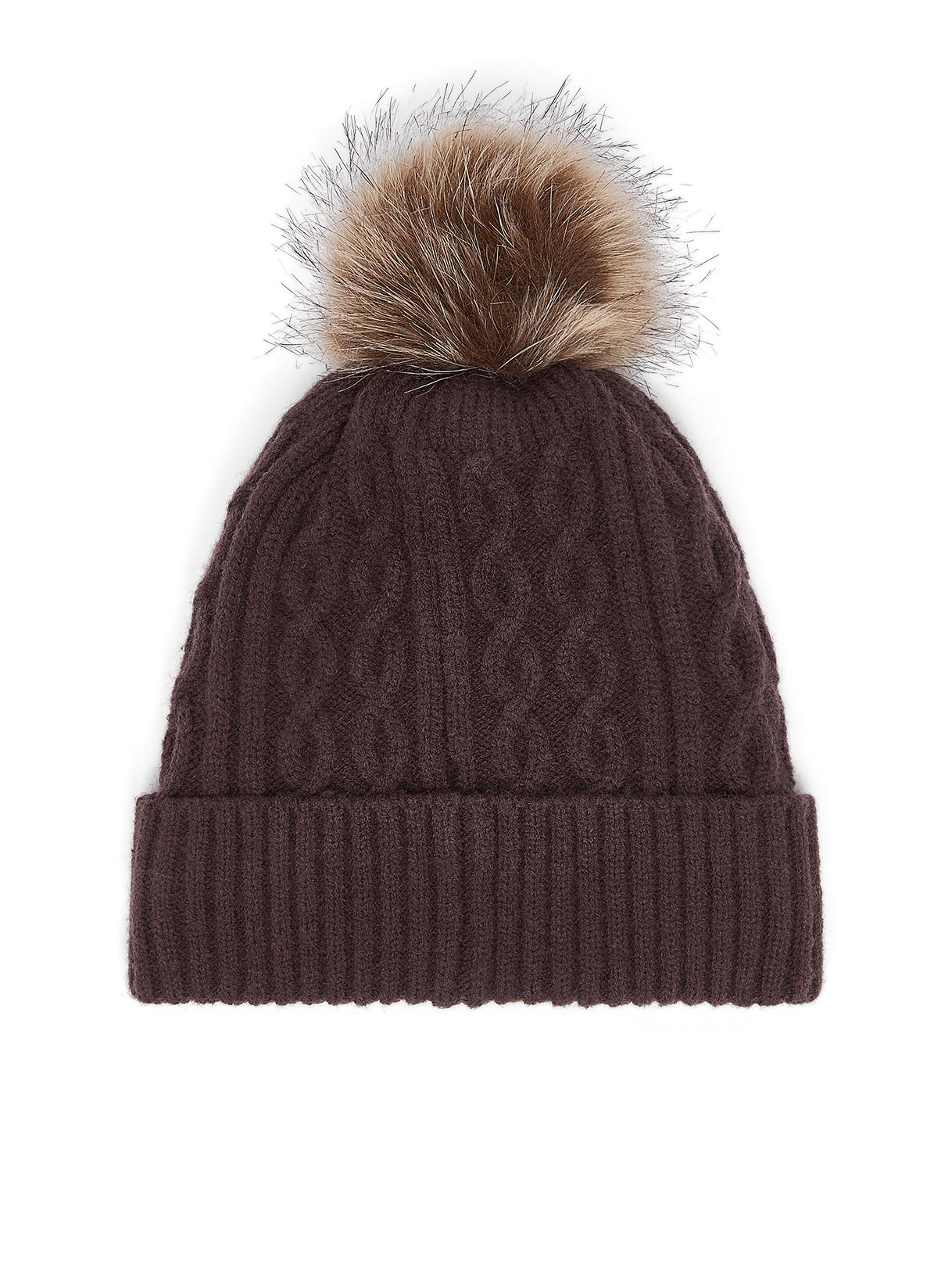 LIU JO BEANIE TRECCE PONPON T.MORO 00533