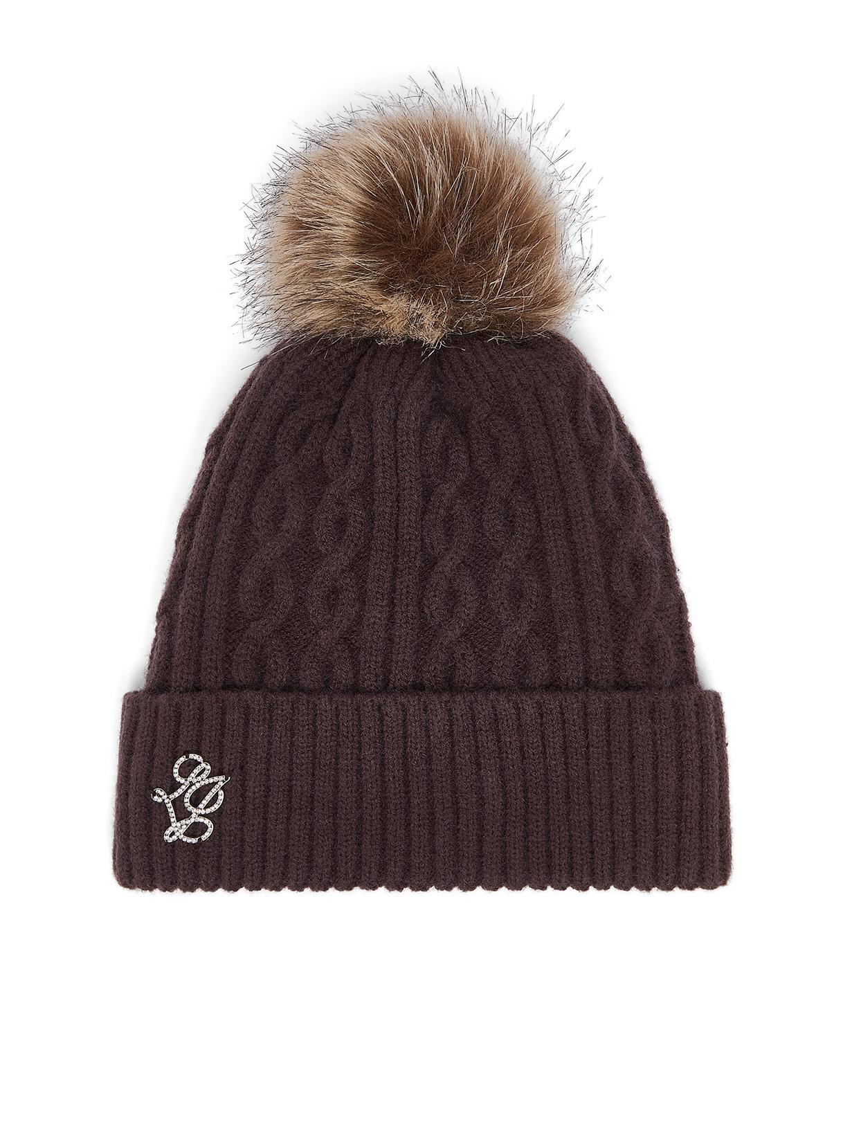 LIU JO BEANIE TRECCE PONPON T.MORO 00533 - immagine 4
