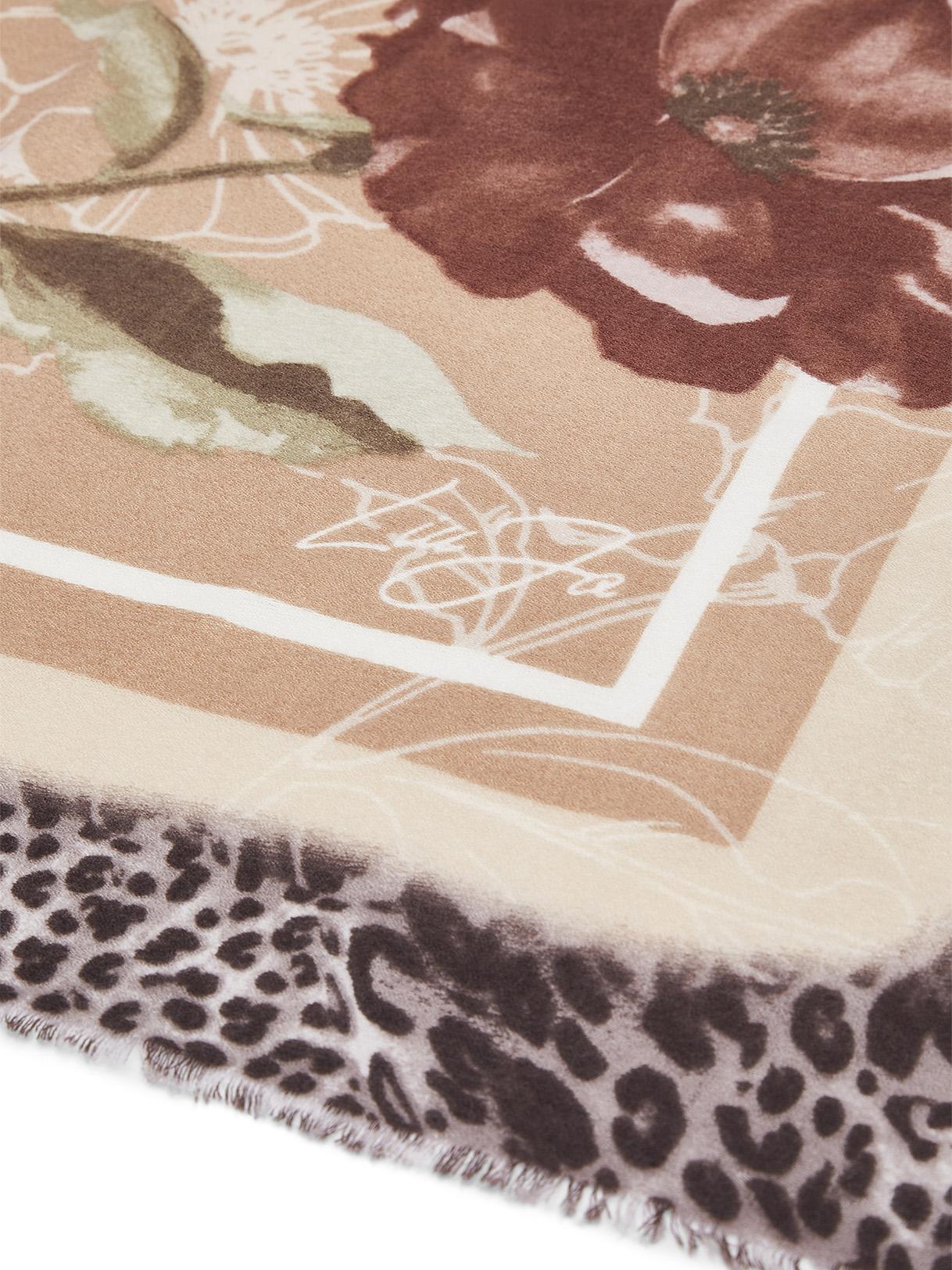 LIU JO STOLA FLOWER MACULA 70X180 NATURALE 00005 - immagine 4