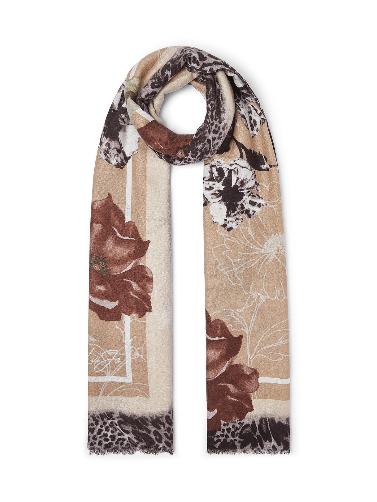 LIU JO STOLA FLOWER MACULA 70X180 NATURALE 00005 - immagine 7
