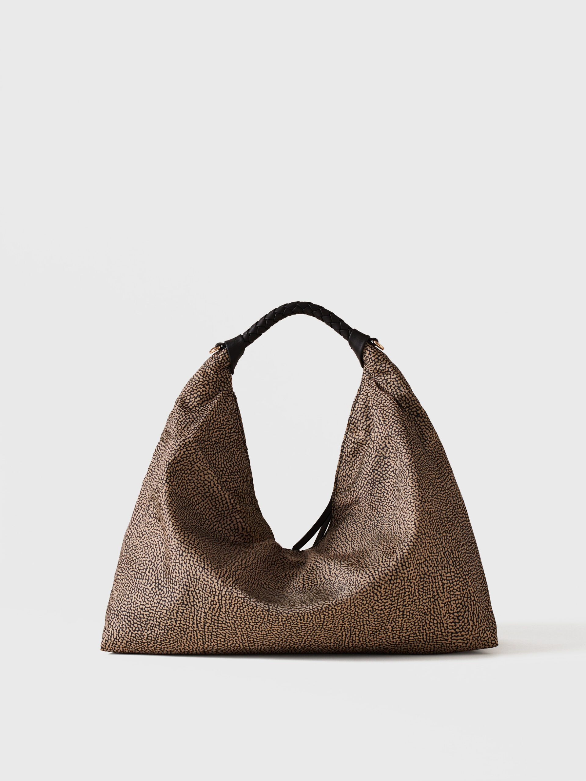 Borbonese PLIE HOBO M. X11 OP NAT NERO - immagine 3