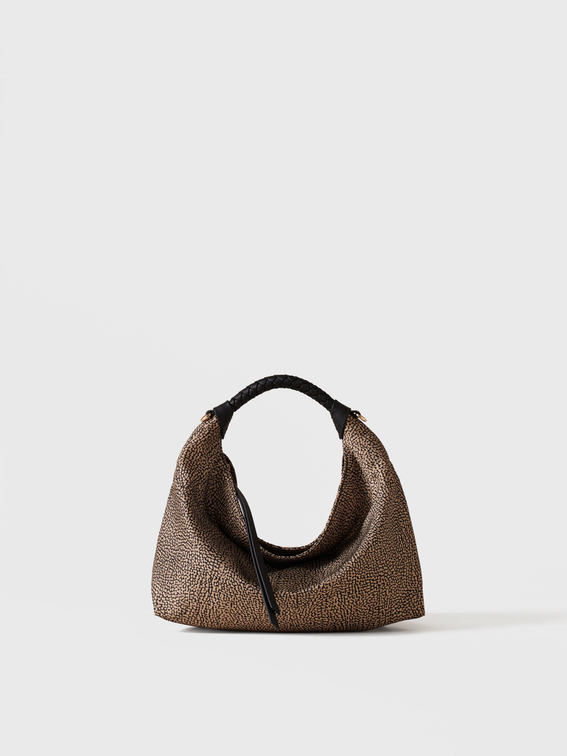 Borbonese PLIE HOBO S. X11 OP NAT NERO