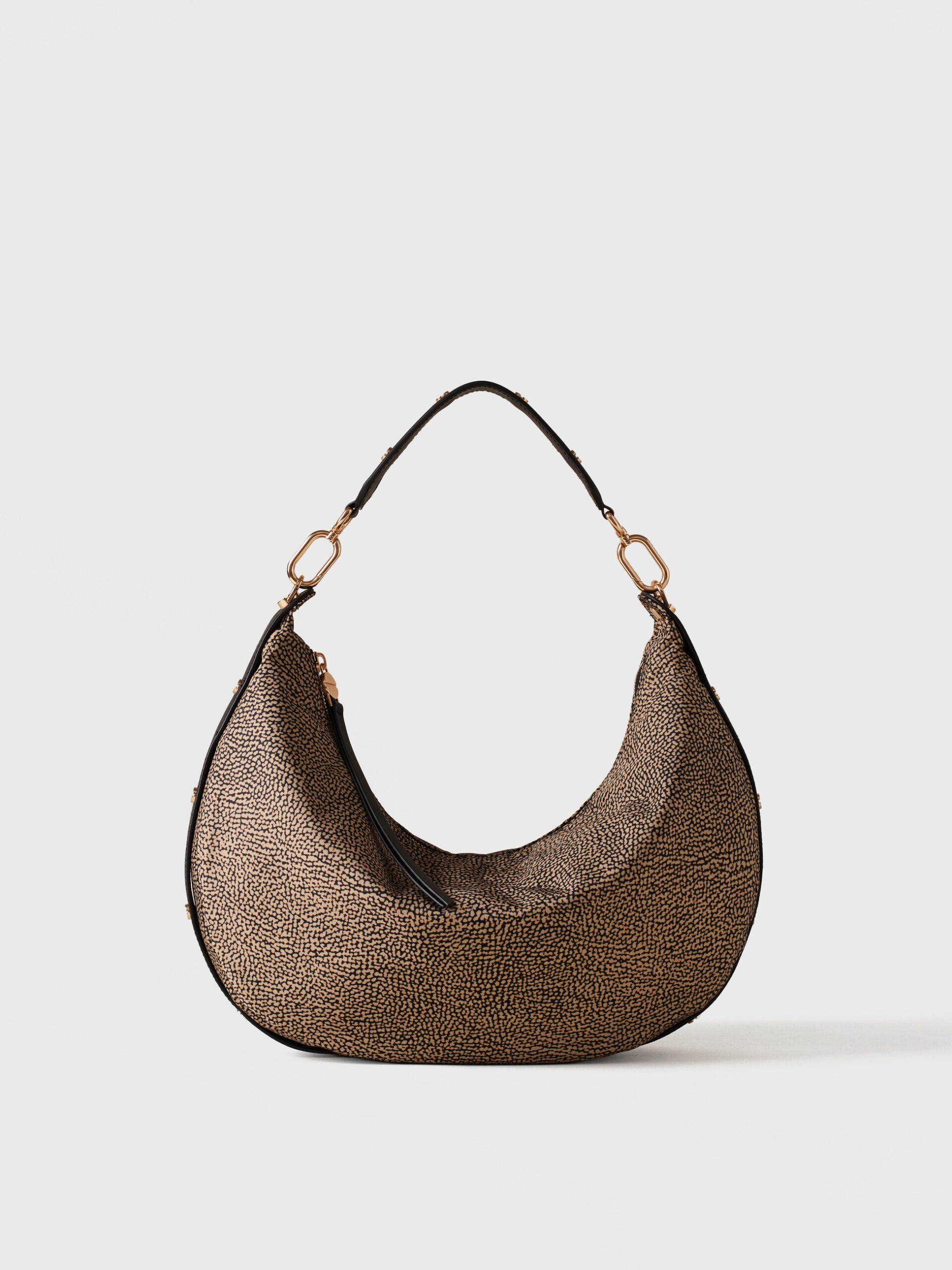 Borbonese FRAME HOBO M . X11 OP NAT NERO