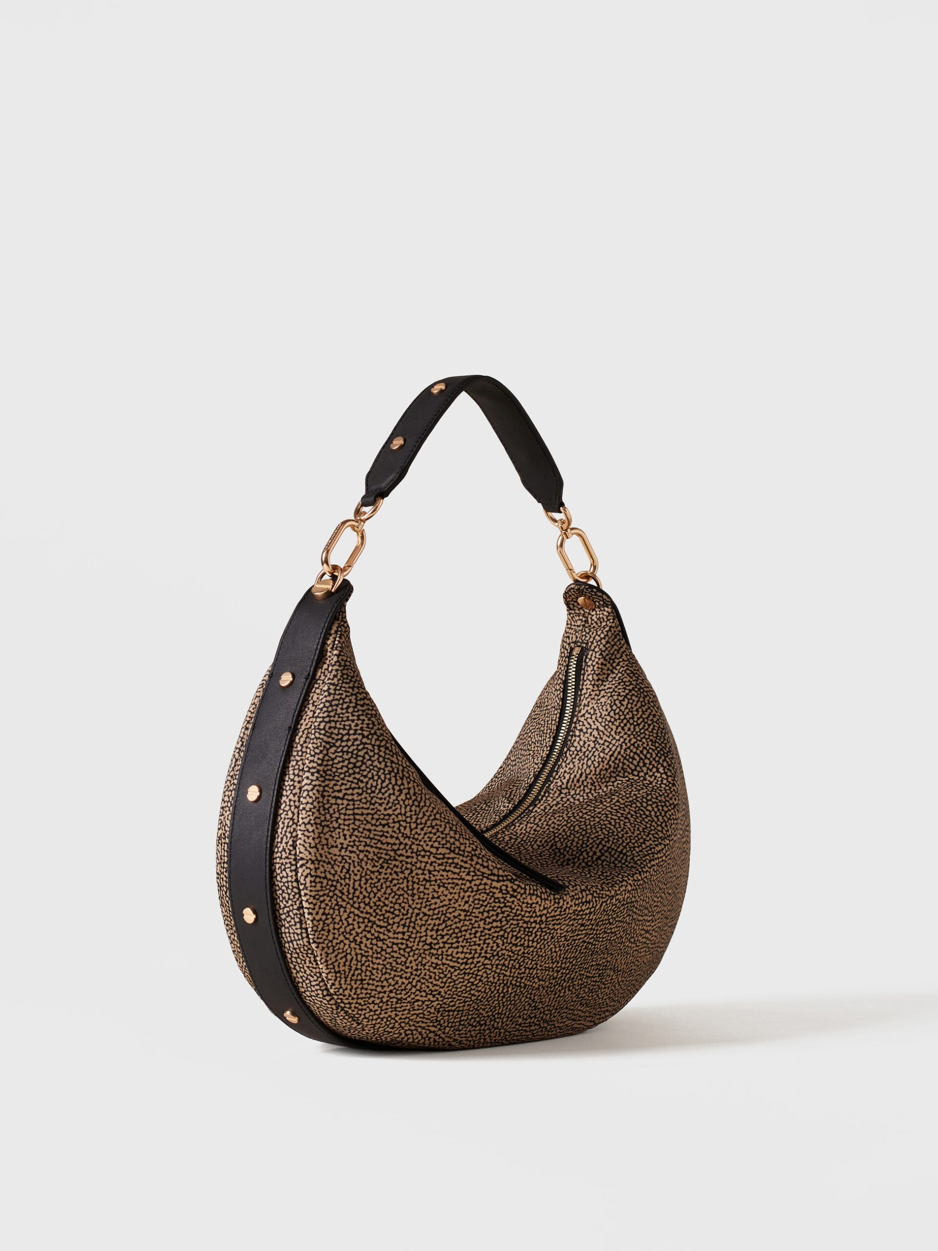 Borbonese FRAME HOBO M . X11 OP NAT NERO - immagine 2