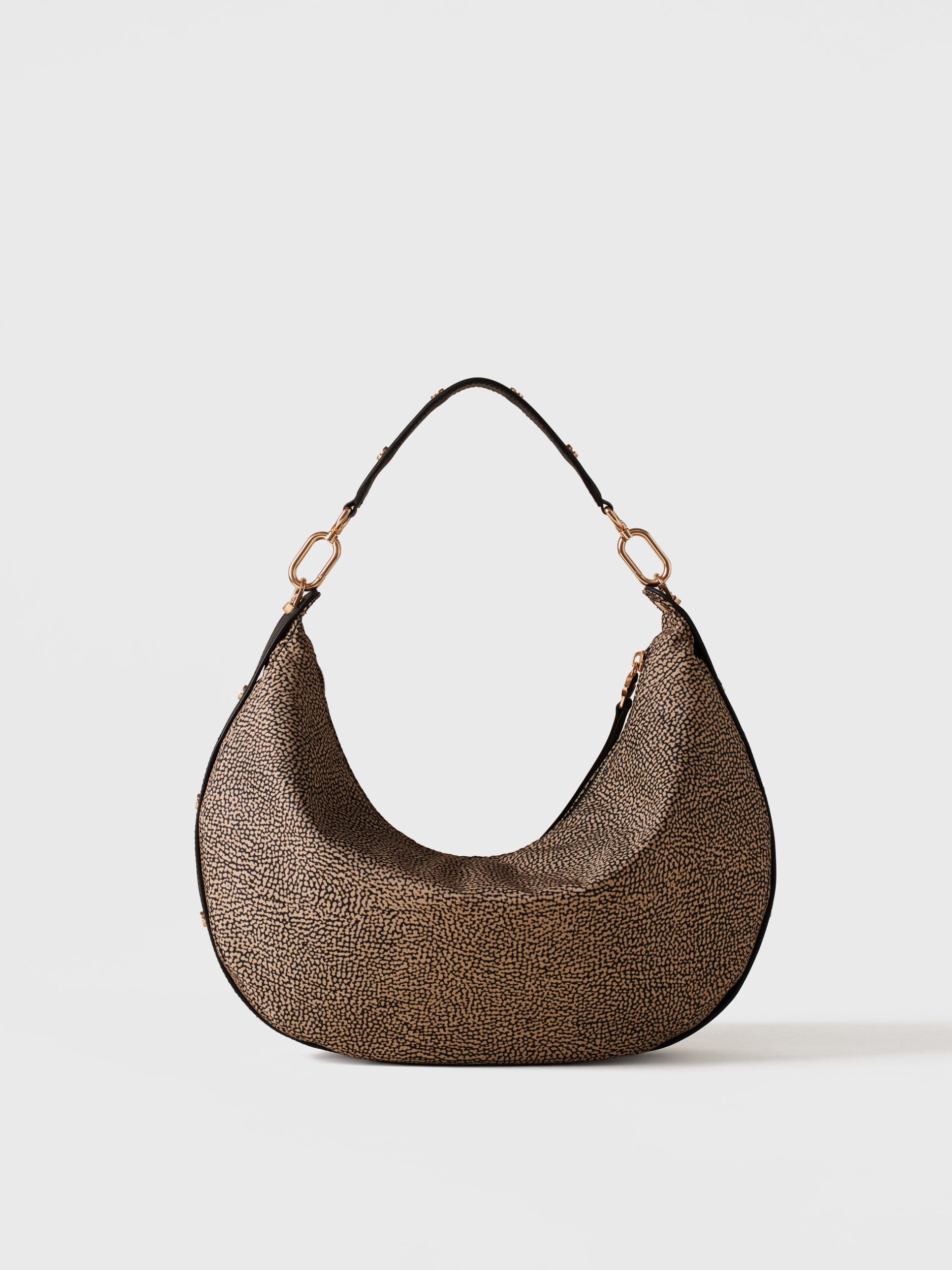 Borbonese FRAME HOBO M . X11 OP NAT NERO - immagine 3