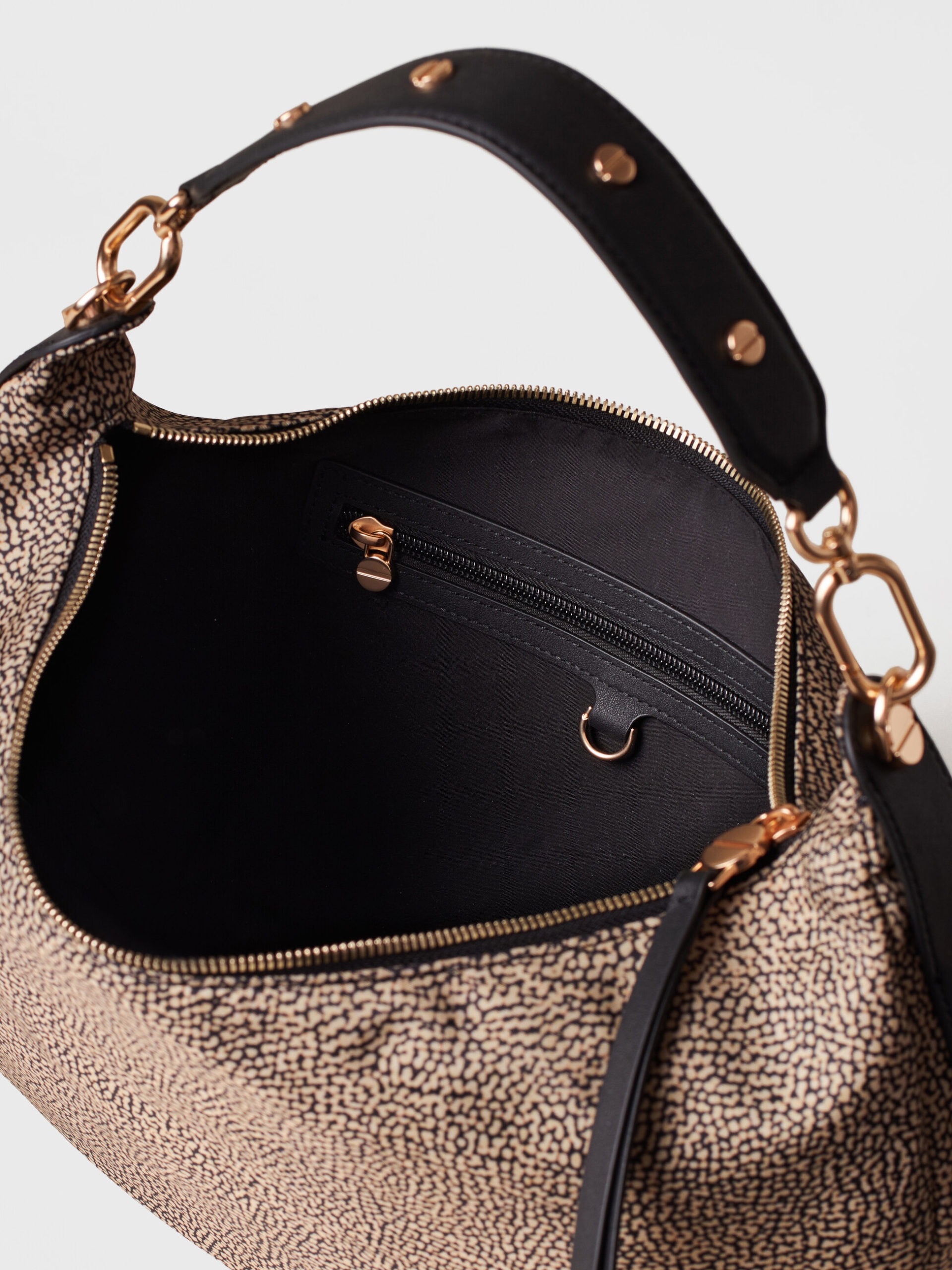 Borbonese FRAME HOBO M . X11 OP NAT NERO - immagine 4
