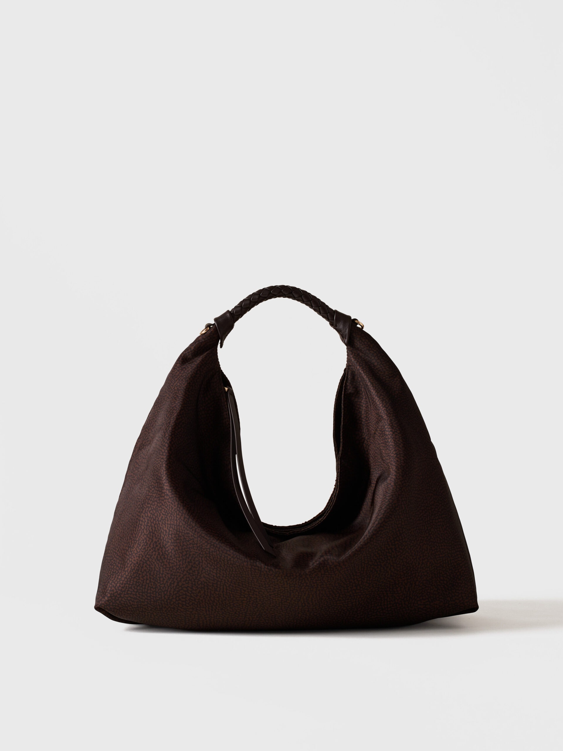 Borbonese PLIE HOBO M. 219 CIOCCOLATO