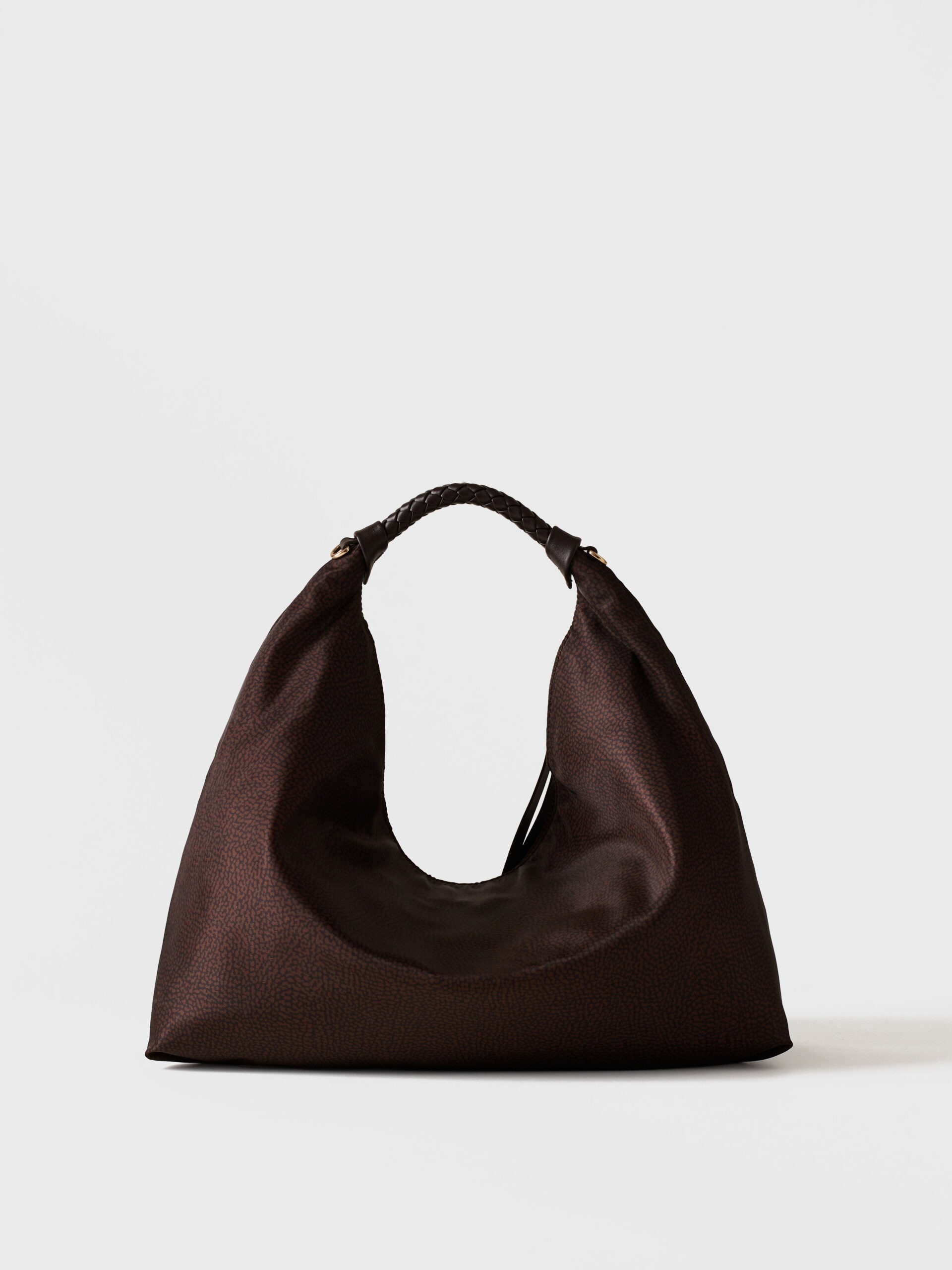 Borbonese PLIE HOBO M. 219 CIOCCOLATO - immagine 3