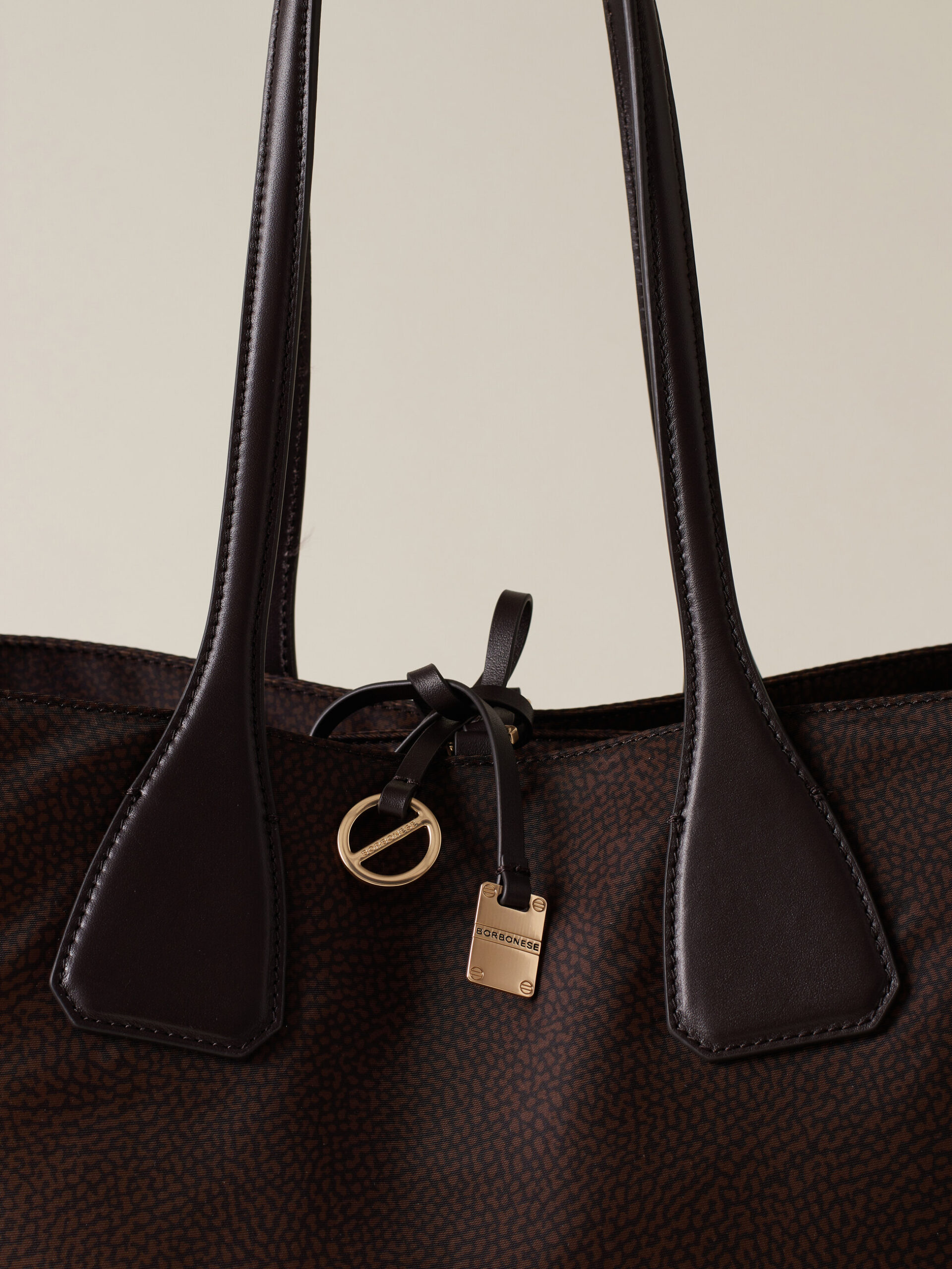 Borbonese VIS-A-VIS SHOPPING M. 219 CIOCCOLATO - immagine 4