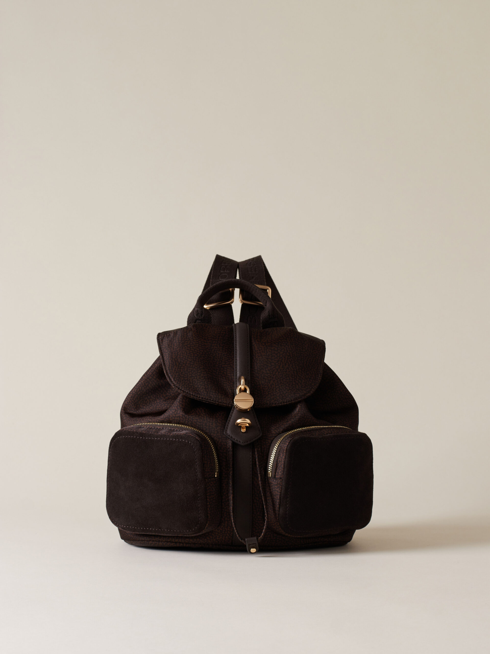 Borbonese POCHE ZAINO 219 CIOCCOLATO