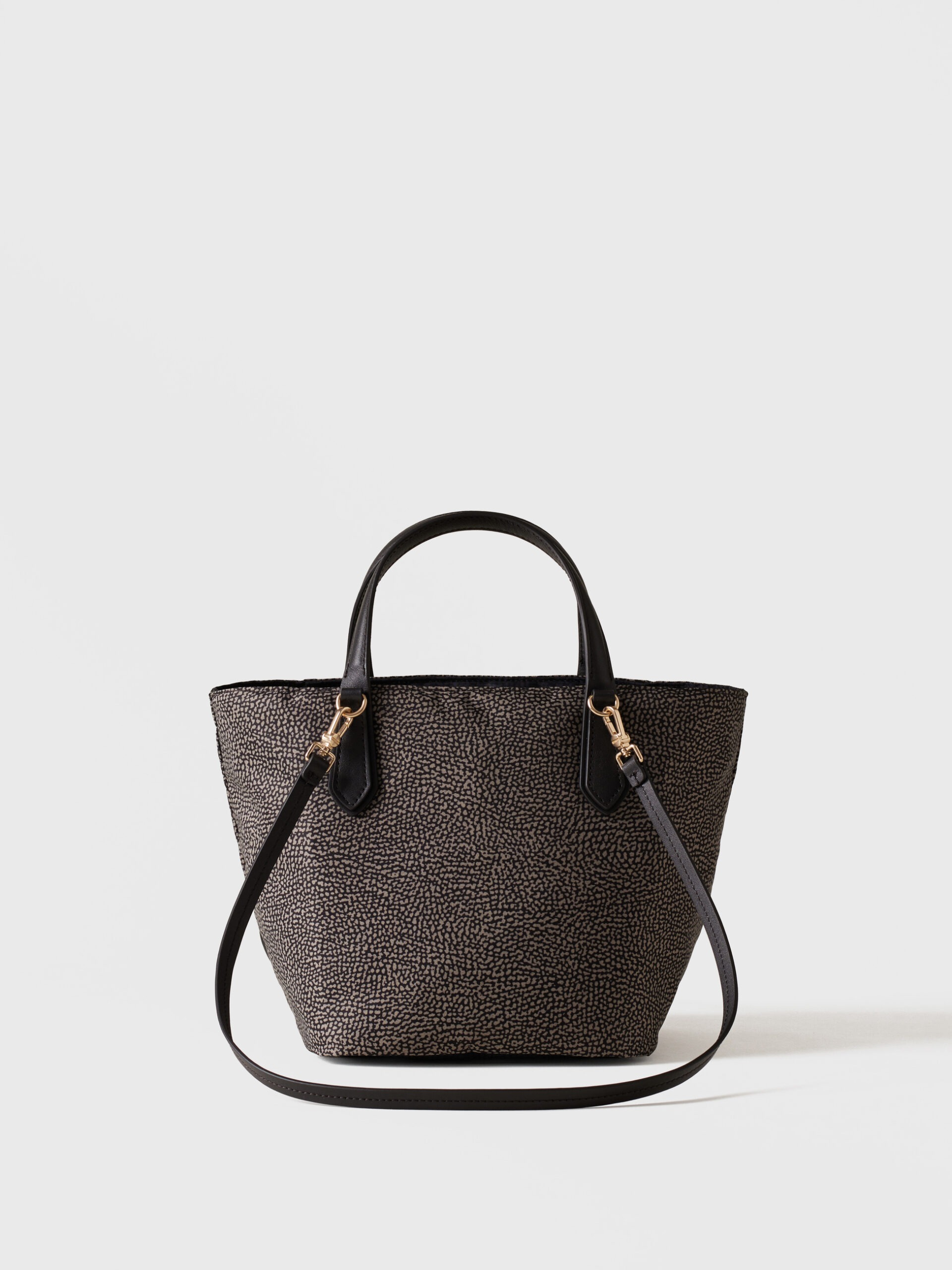 Borbonese B-ESCAPE SHOPPING S. M35 CATRAME NERO
