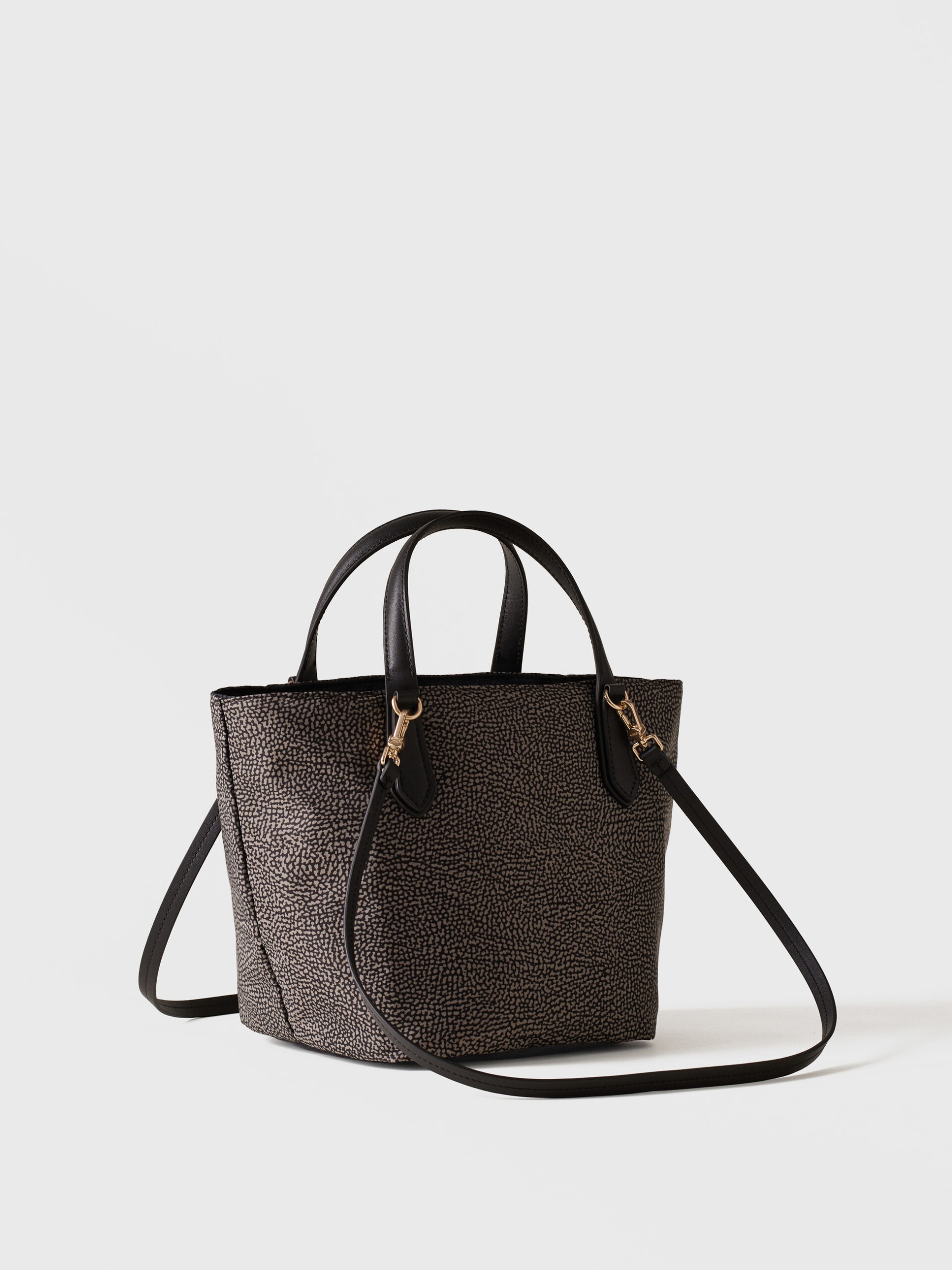 Borbonese B-ESCAPE SHOPPING S. M35 CATRAME NERO - immagine 2