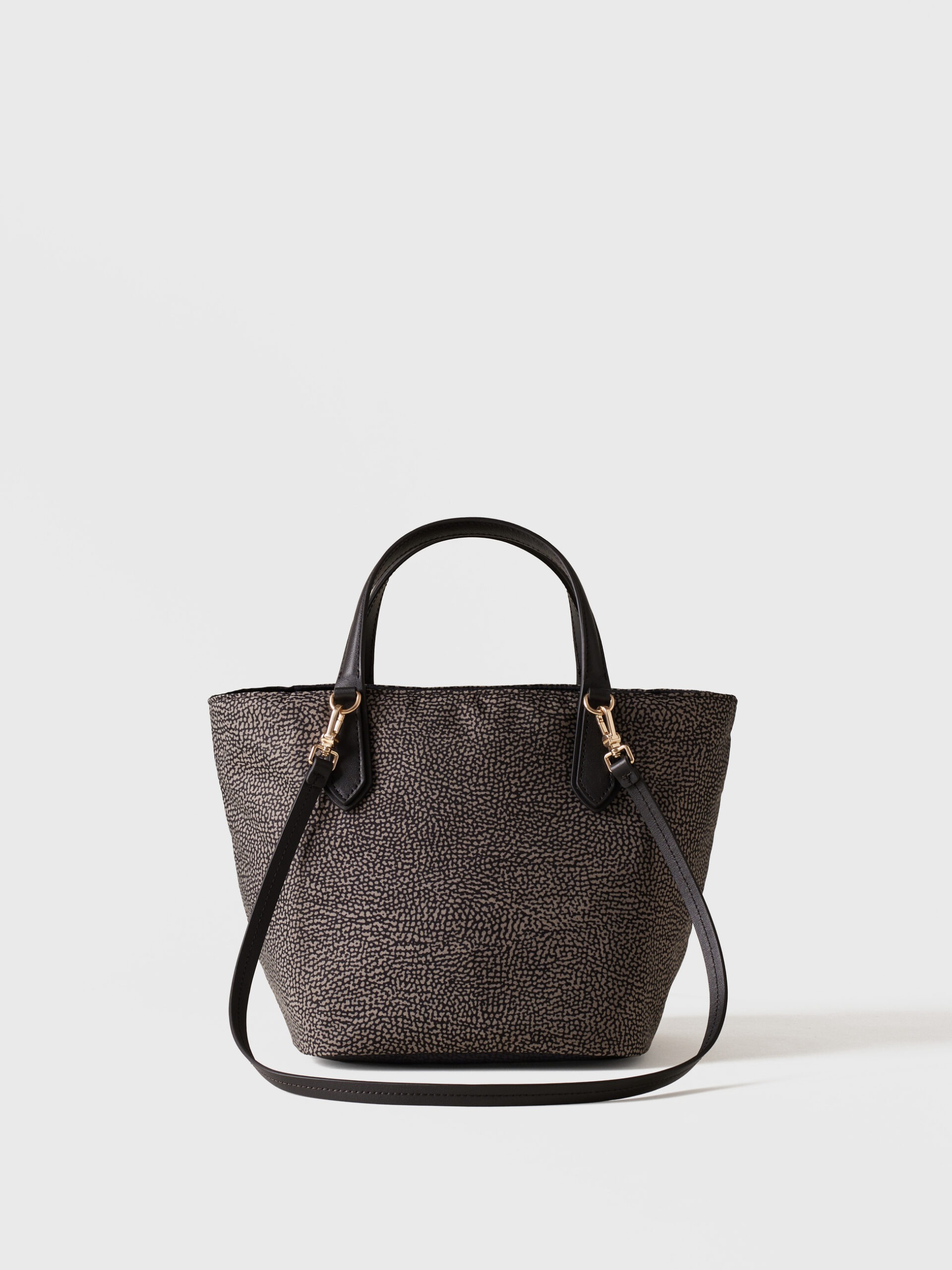 Borbonese B-ESCAPE SHOPPING S. M35 CATRAME NERO - immagine 3