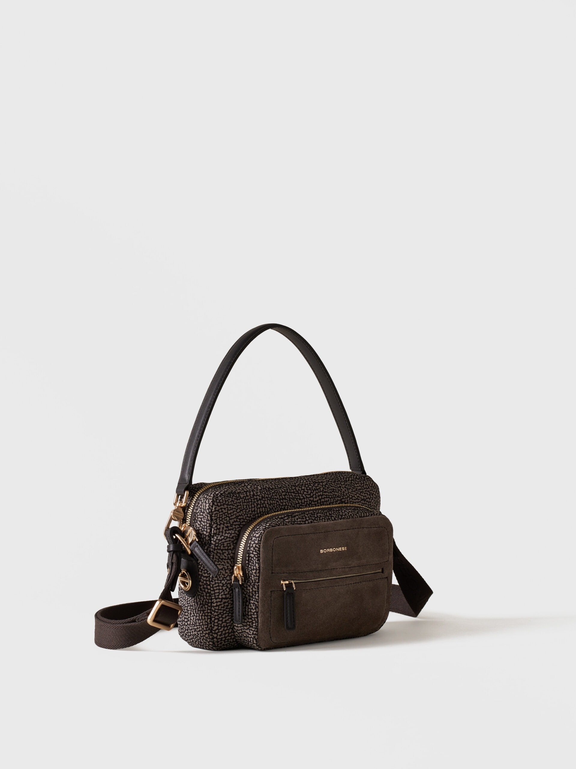 Borbonese B-CLUB CAMERA CASE S. C/T M34 CATRAME CENERE - immagine 5